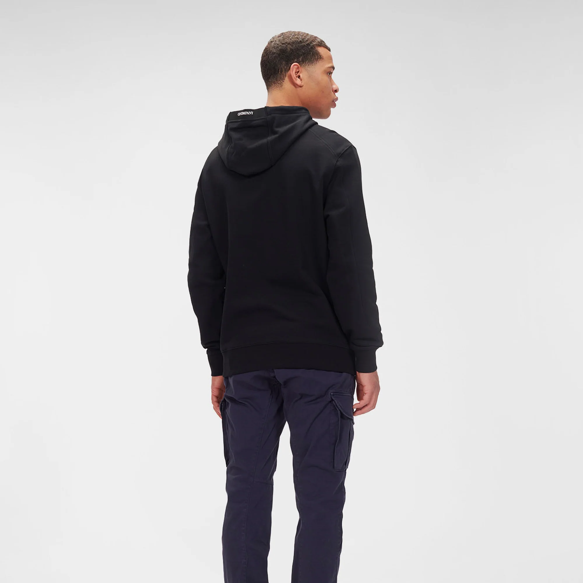 C.P. Company Mens Diagonal Raised Fleece Hoodie - Image 3