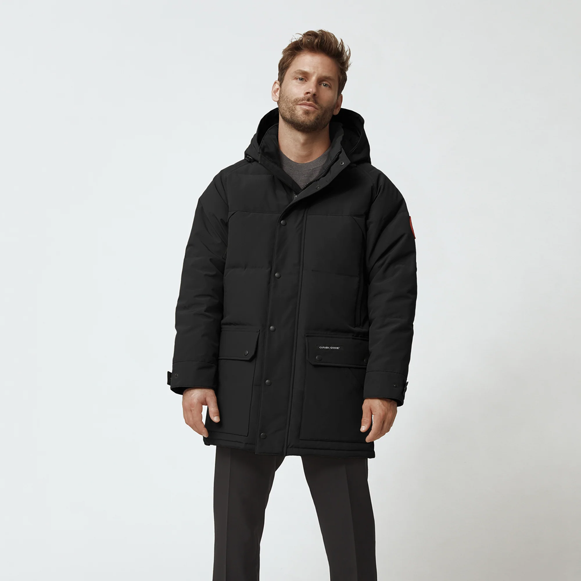 Canada Goose Mens Emory Parka 'Black' - Image 2