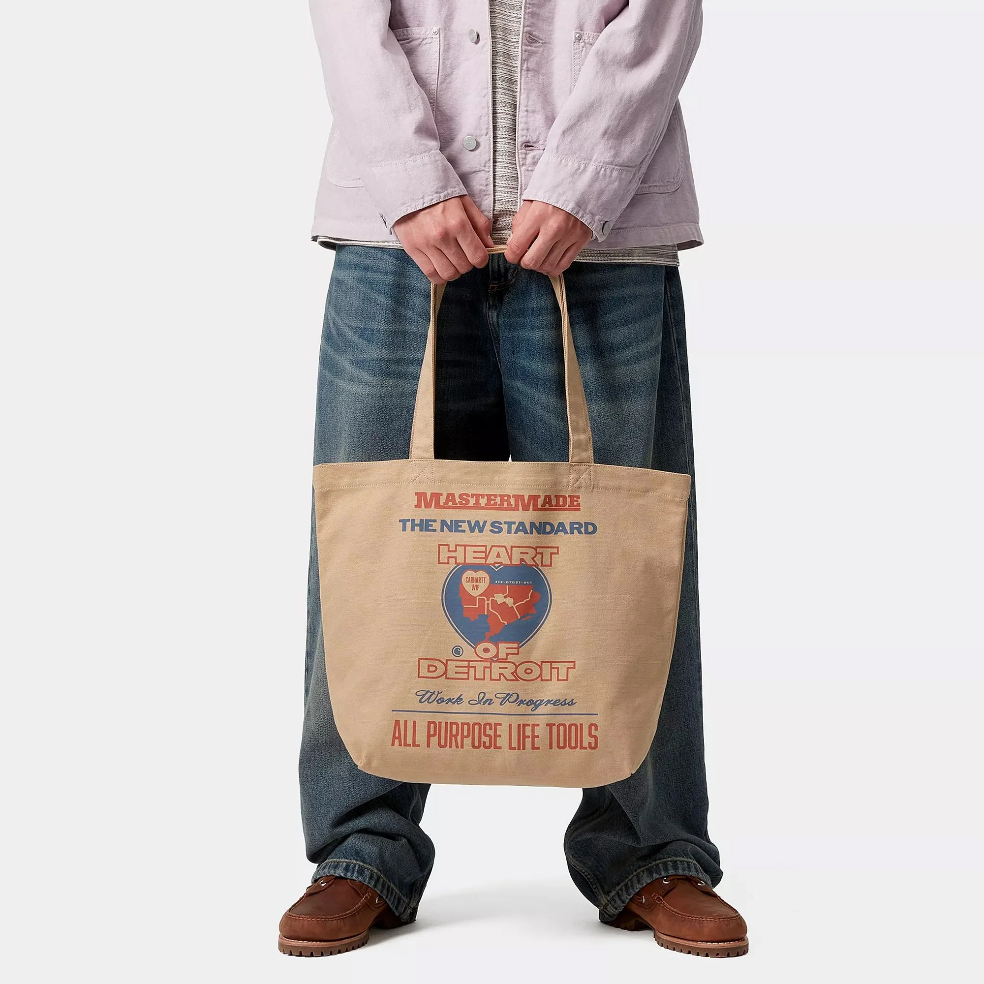 Carhartt WIP Canvas Graphic Tote Bag - Image 4