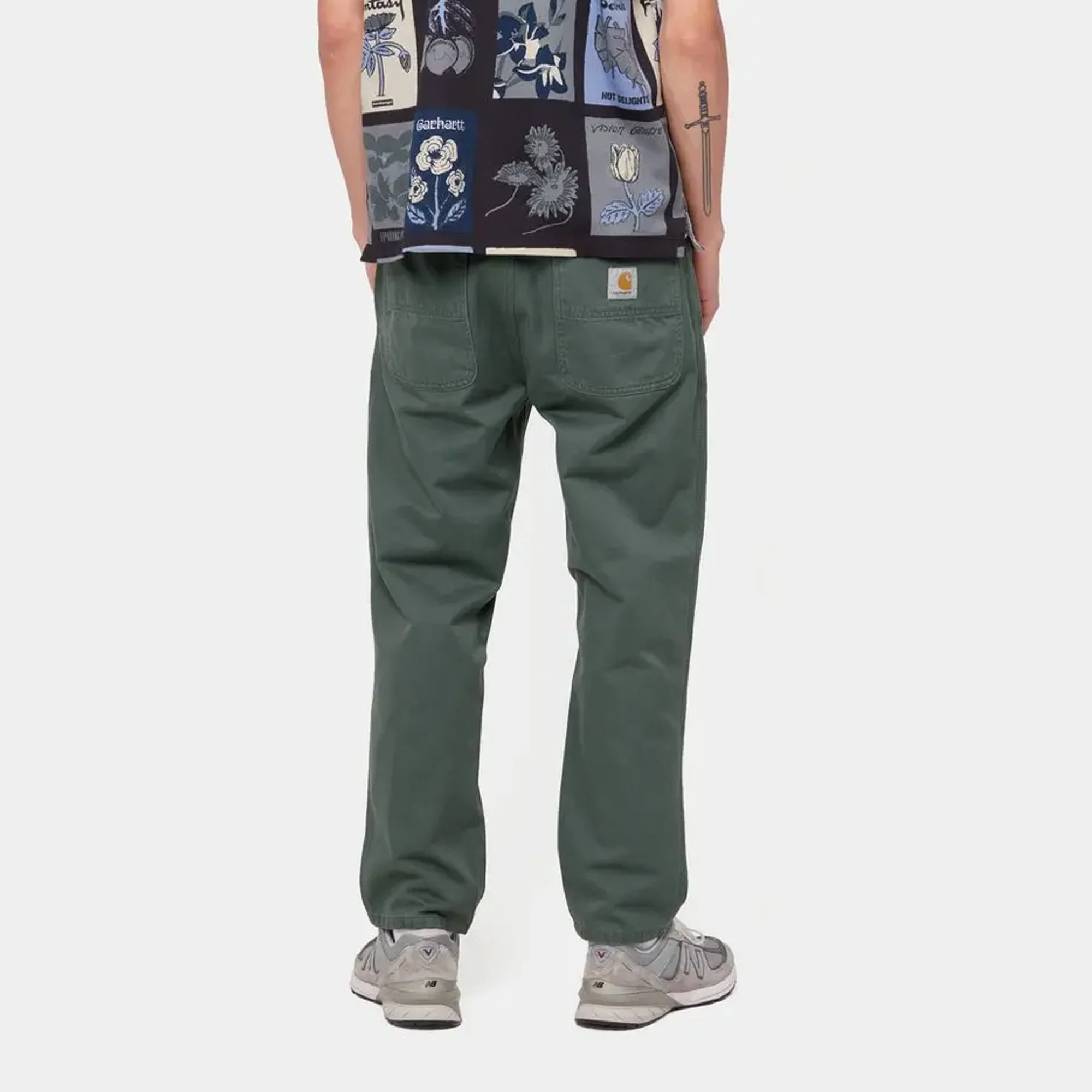 Carhartt WIP Mens Abbott Pants Hemlock Green - Image 4