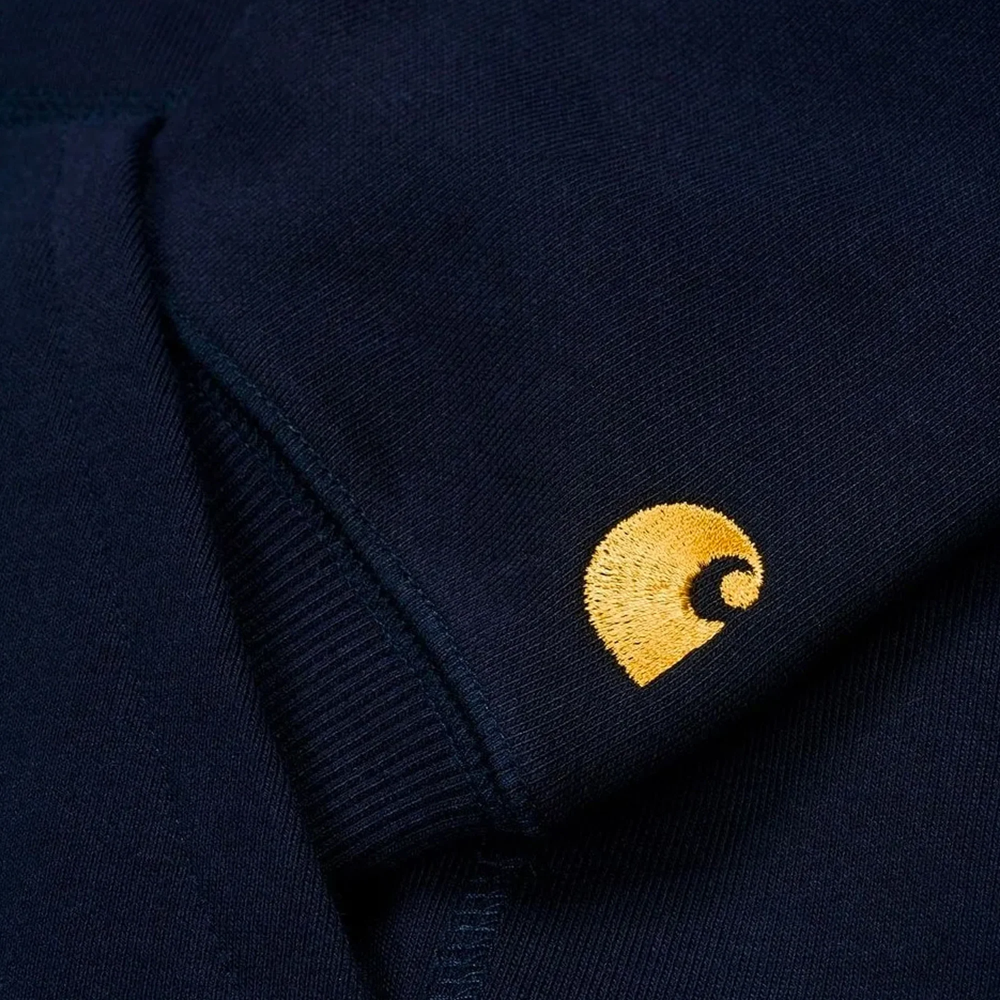 Carhartt WIP Mens Chase Hoodie Dark Navy - Image 4