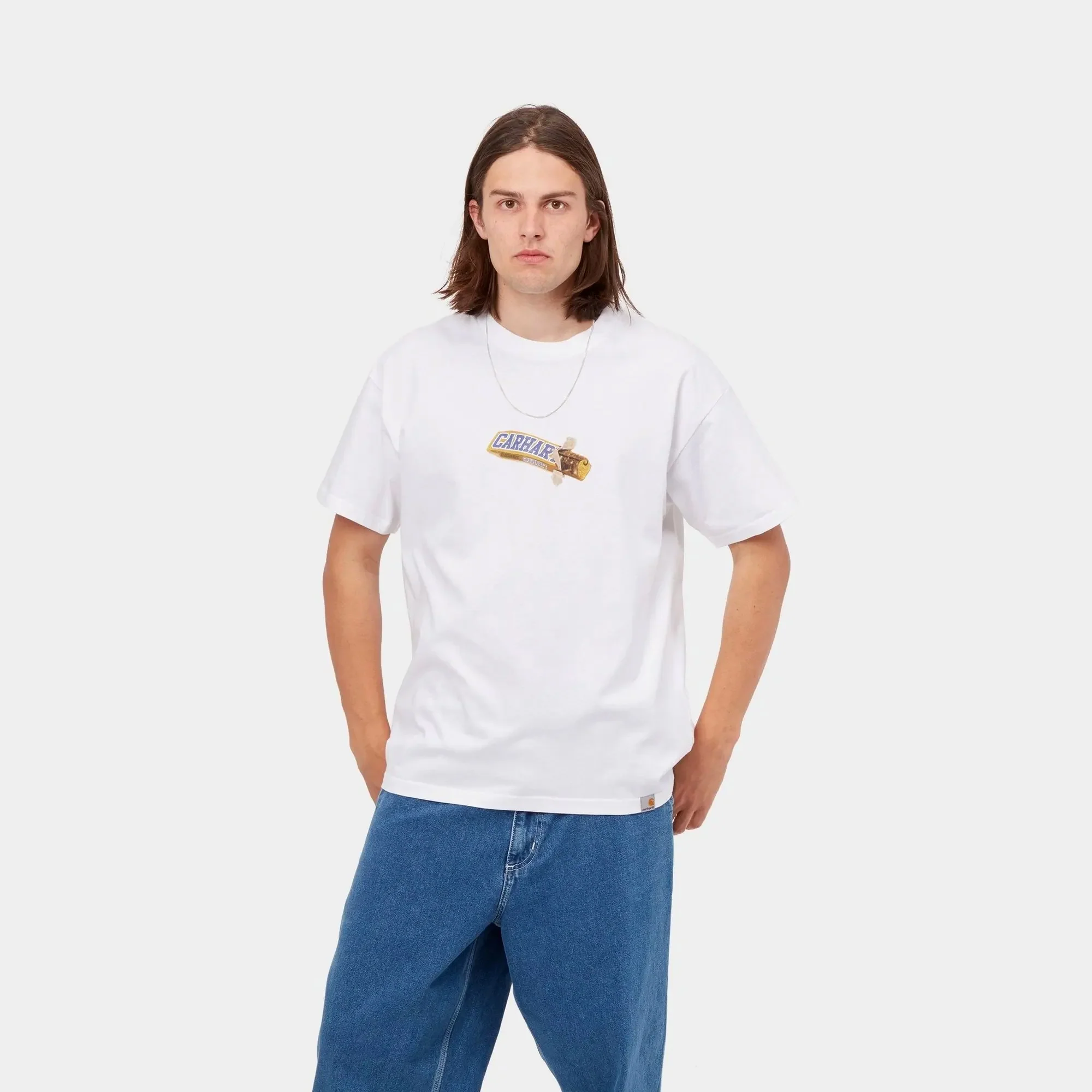 Carhartt WIP Mens Chocolate Bar Tshirt 'White' - Image 3