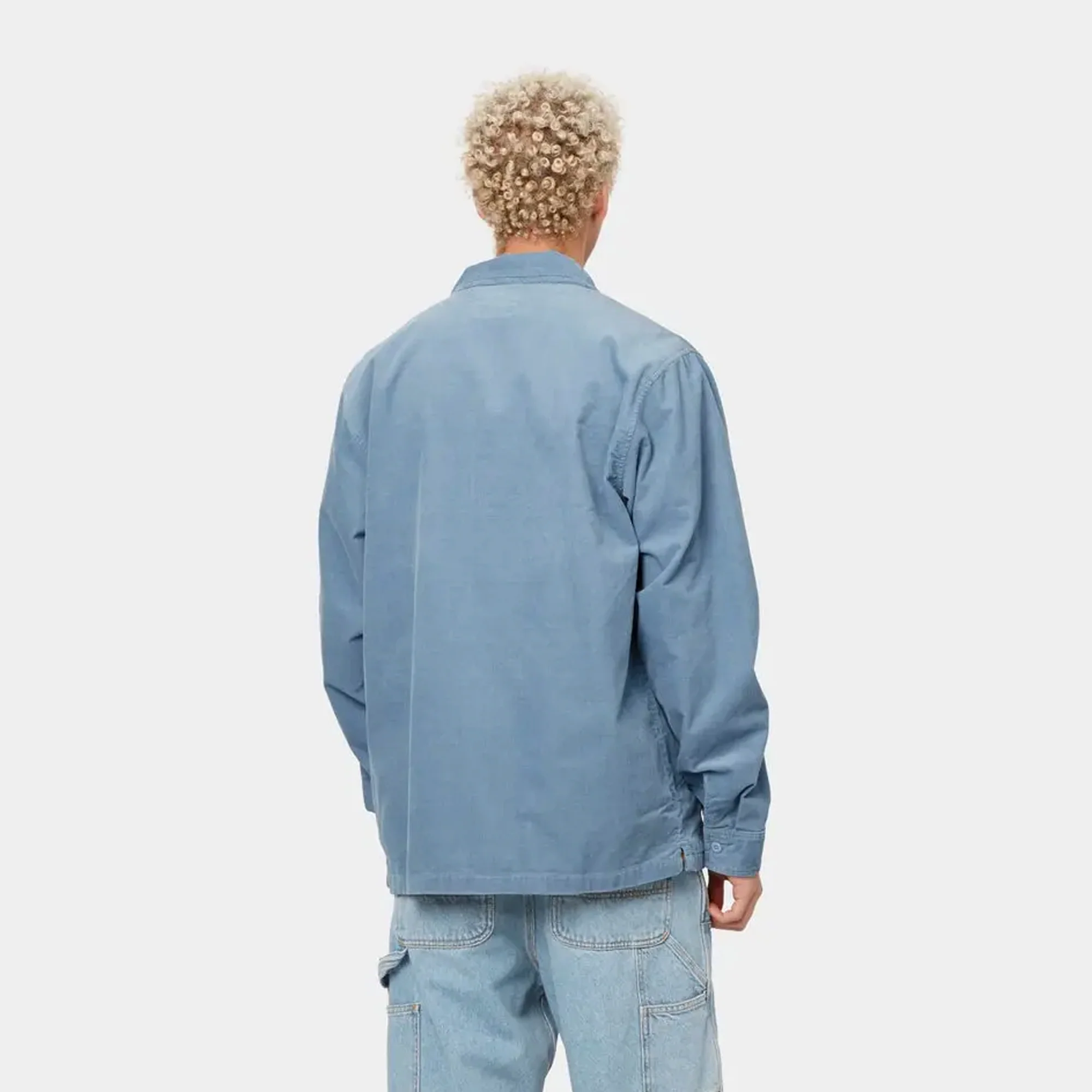 Carhartt WIP Mens Dixon Shirt Jacket Icy Water - Image 4