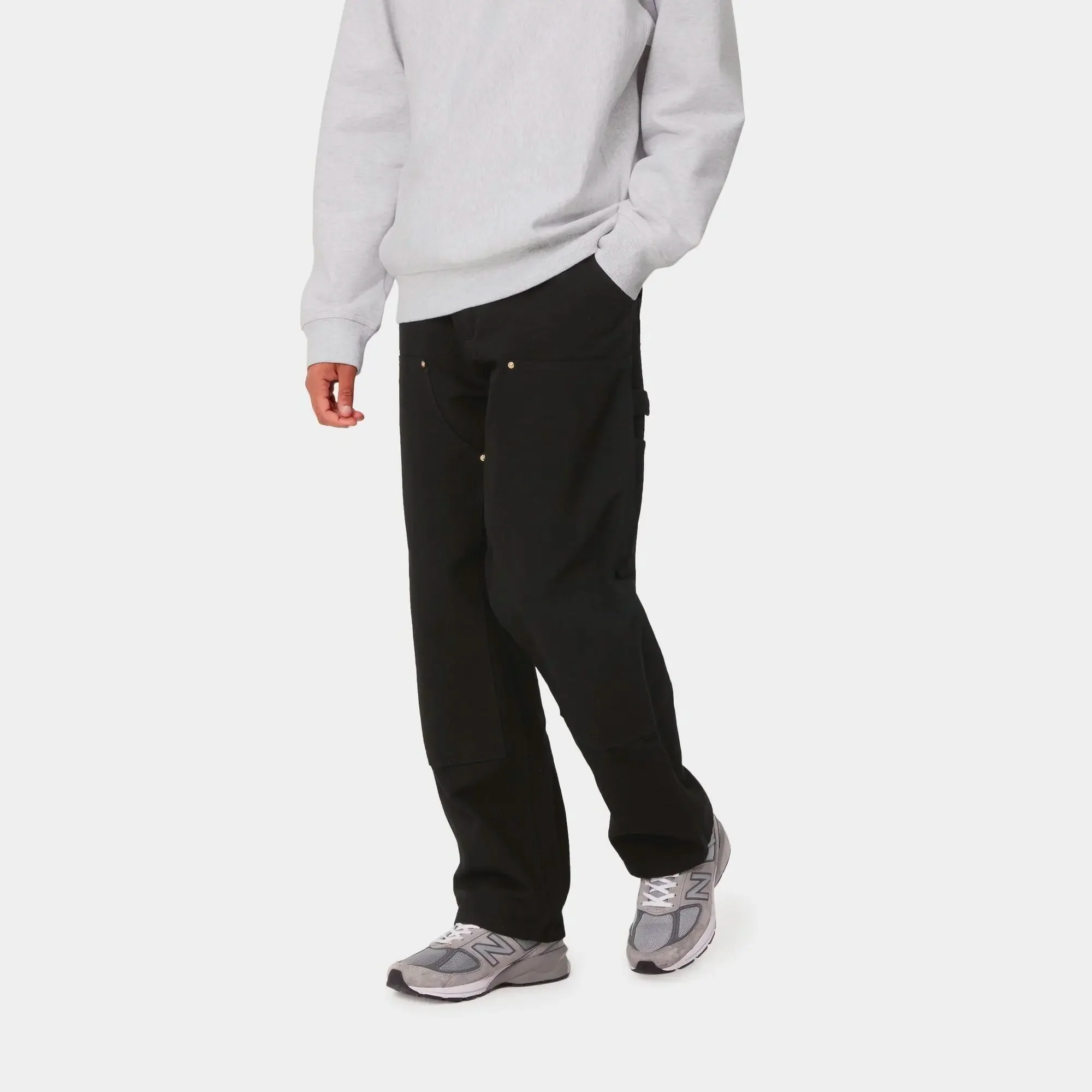 Carhartt WIP Mens Double Knee Pants Black - Image 4
