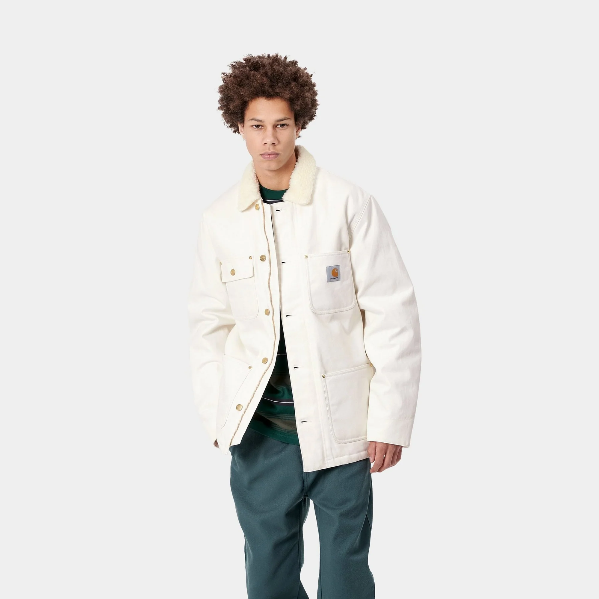 Carhartt WIP Fairmount Coat in Wax - Image 3