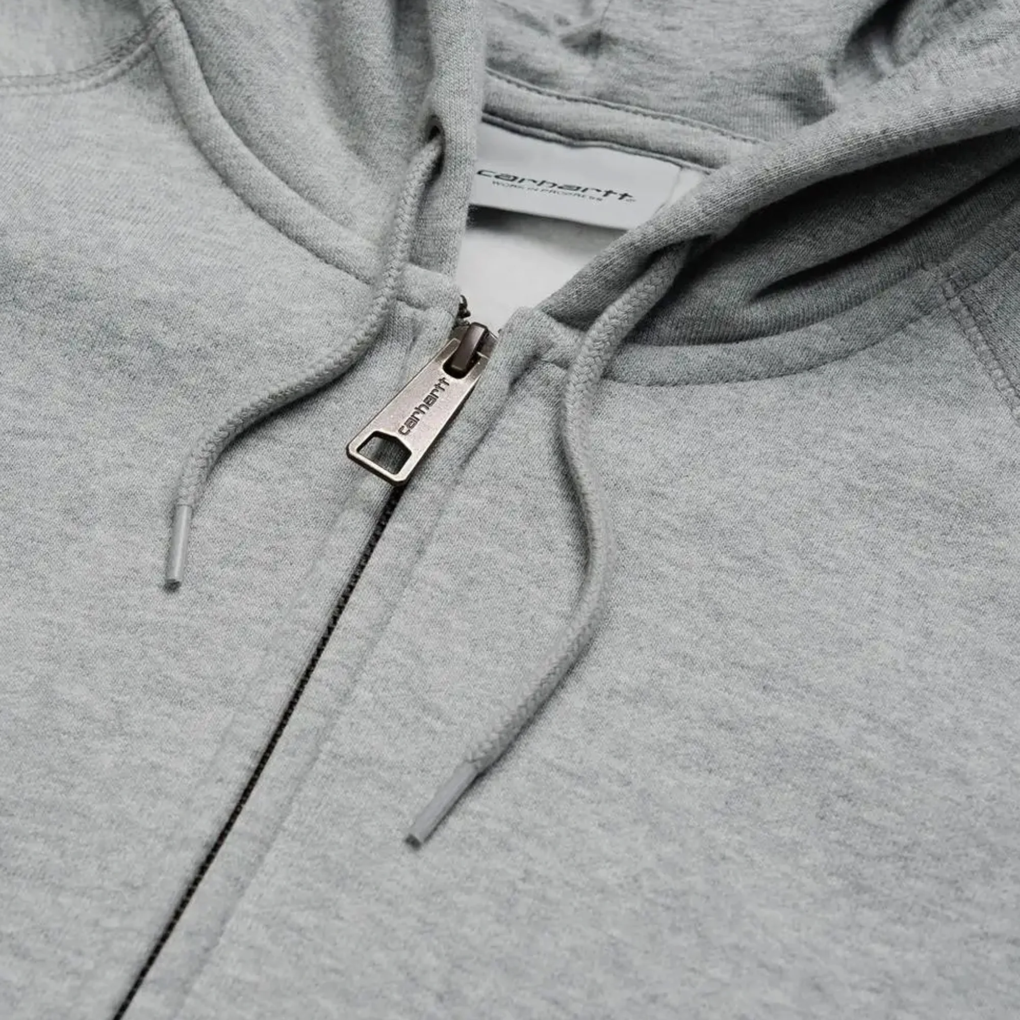 Carhartt WIP Mens Hooded Chase Jacket 'Grey Heather' - Image 2