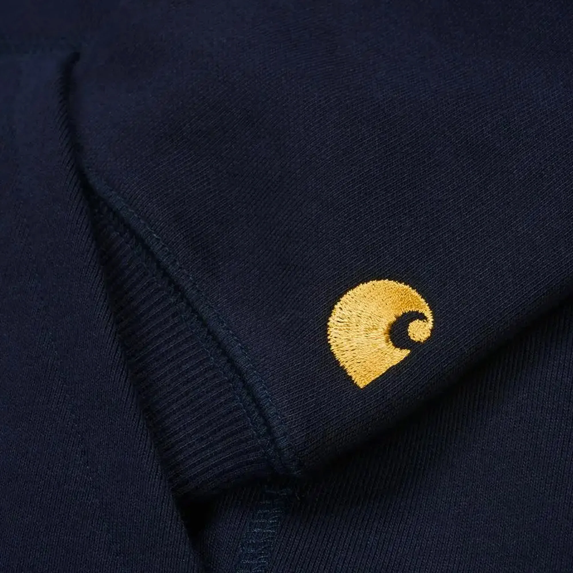 Carhartt WIP Mens Hooded Chase Sweatshirt 'Dark Navy' - Image 4