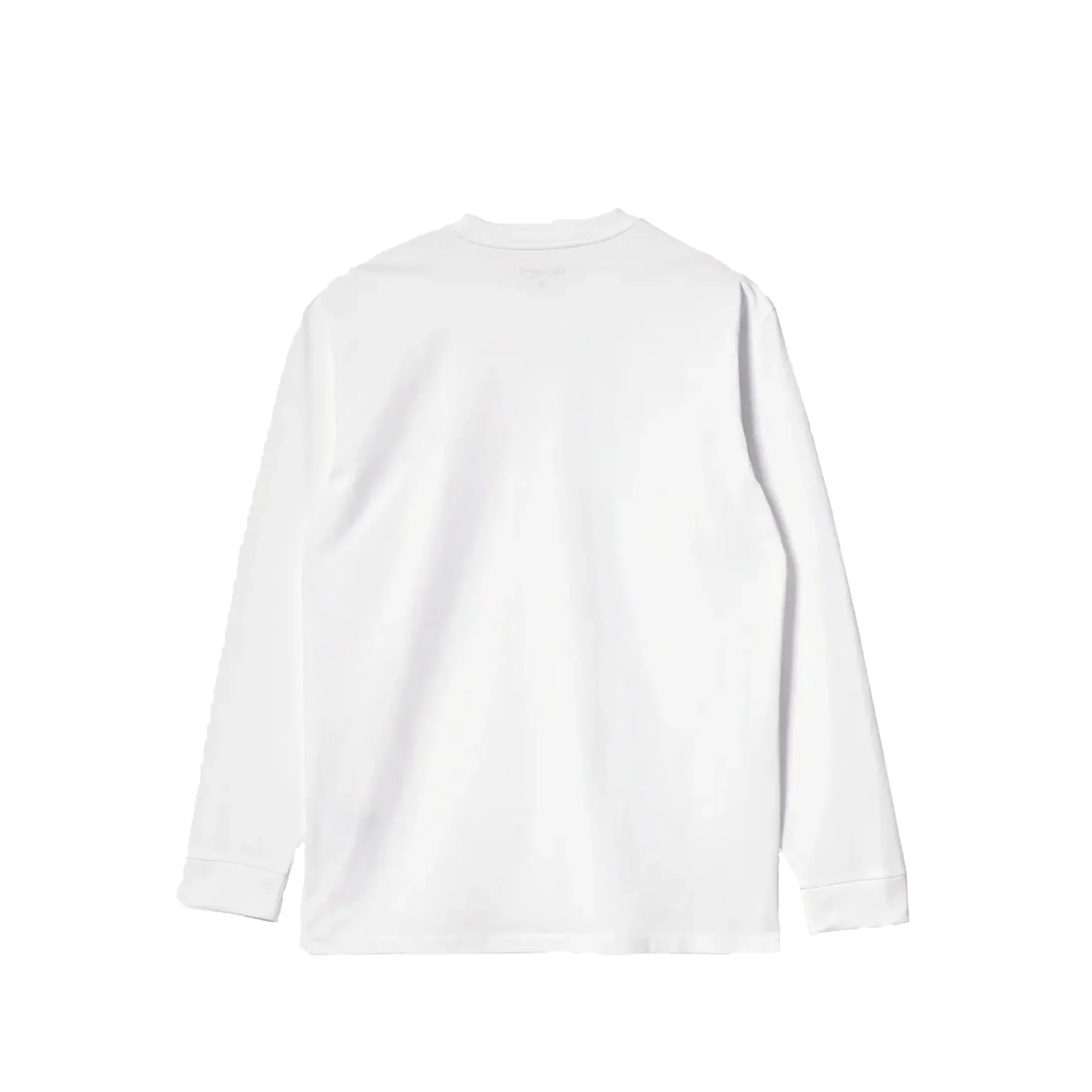 Carhartt WIP Mens L/S Chase Tshirt 'White' - Image 2
