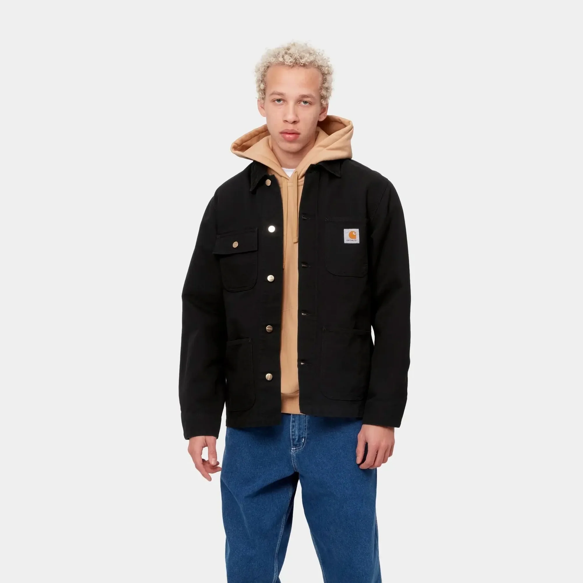 Carhartt WIP Mens Michigan Coat Black - Image 3