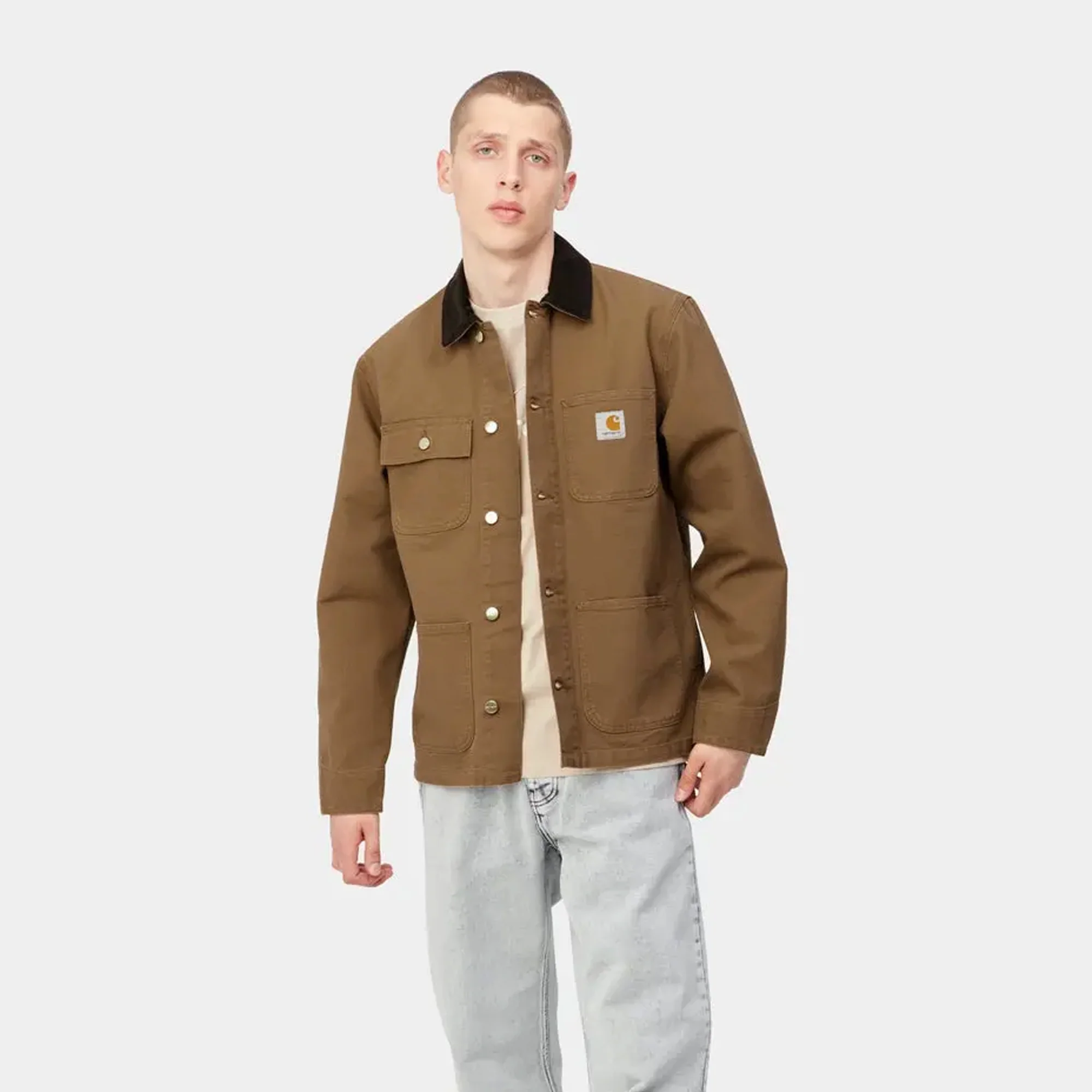 Carhartt WIP Mens Michigan Coat Hamilton Brown - Image 3