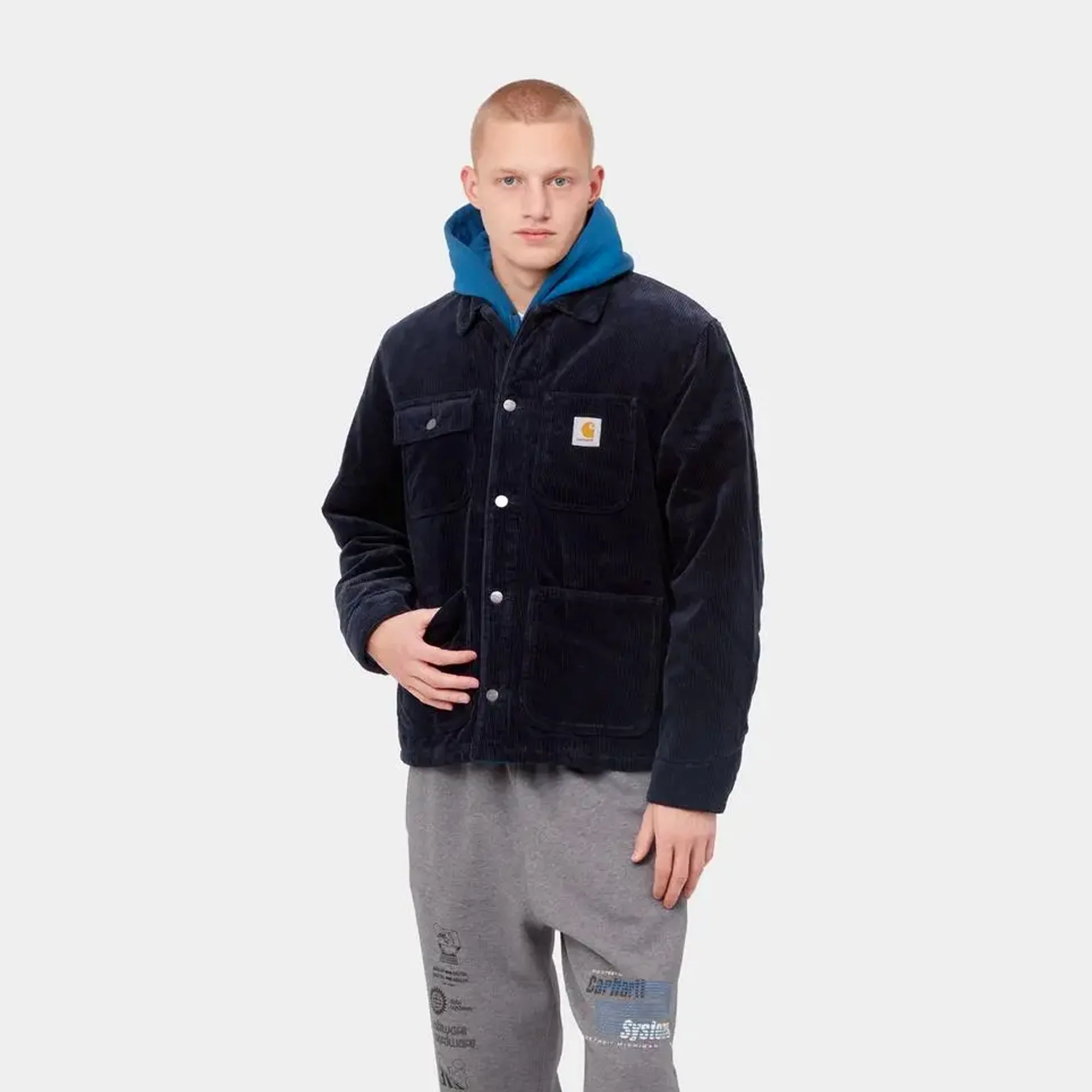 Carhartt WIP Mens Michigan Coat 'Dark Navy' - Image 2
