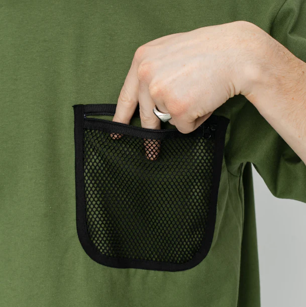Carhartt WIP Mens Military Mesh Pocket Tee - Image 3