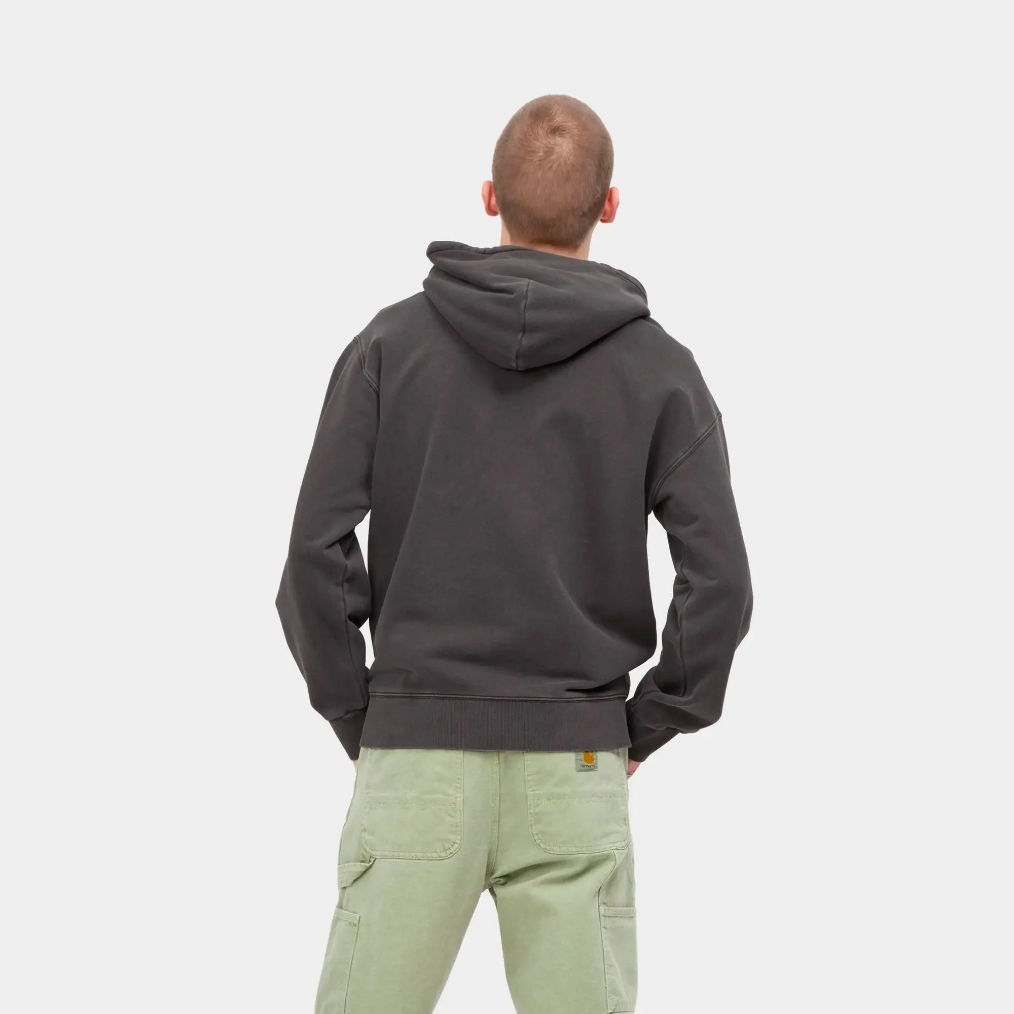 Carhartt WIP Mens Nelson Hoodie Black - Image 3