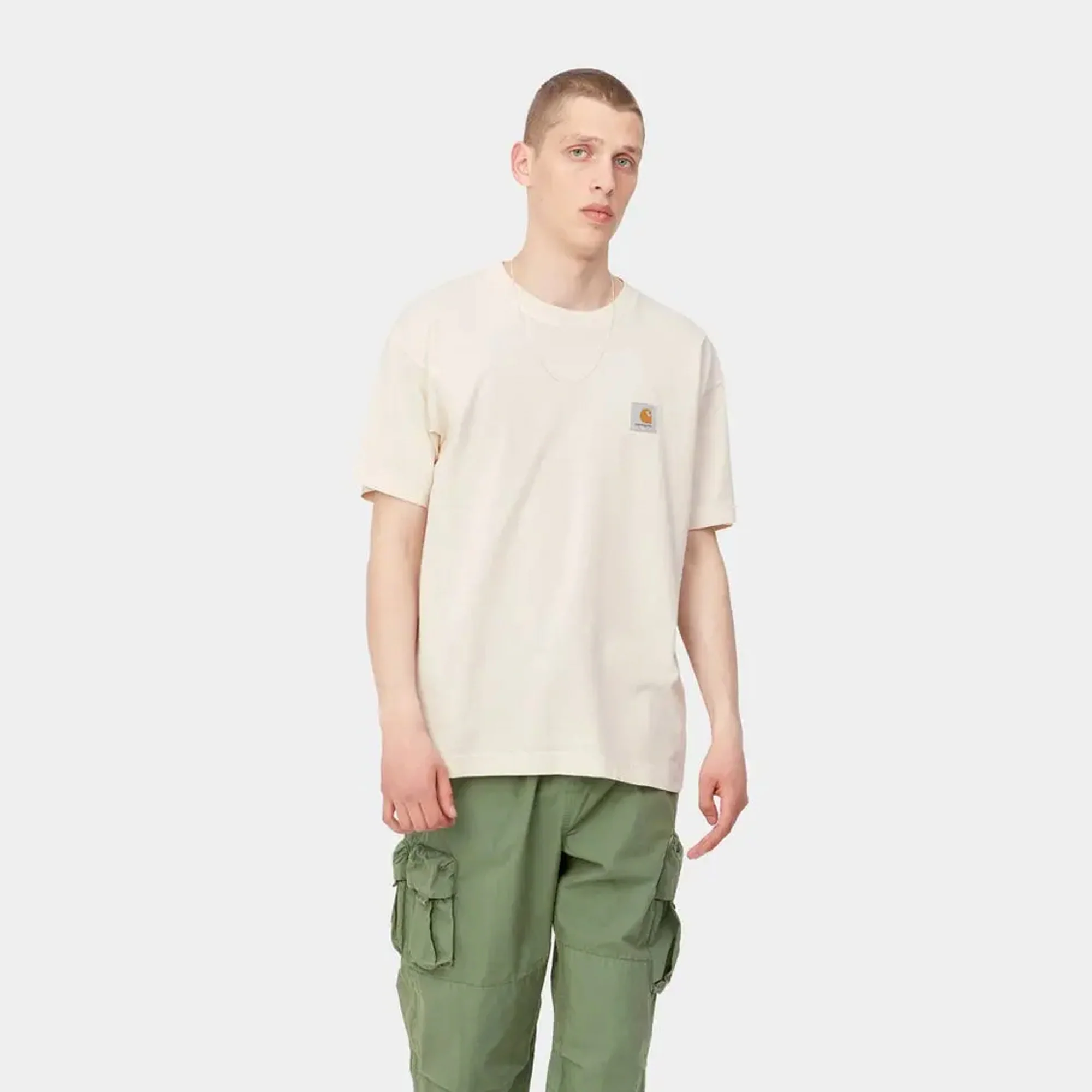 Carhartt WIP Mens Nelson SS Tee Natural - Image 3