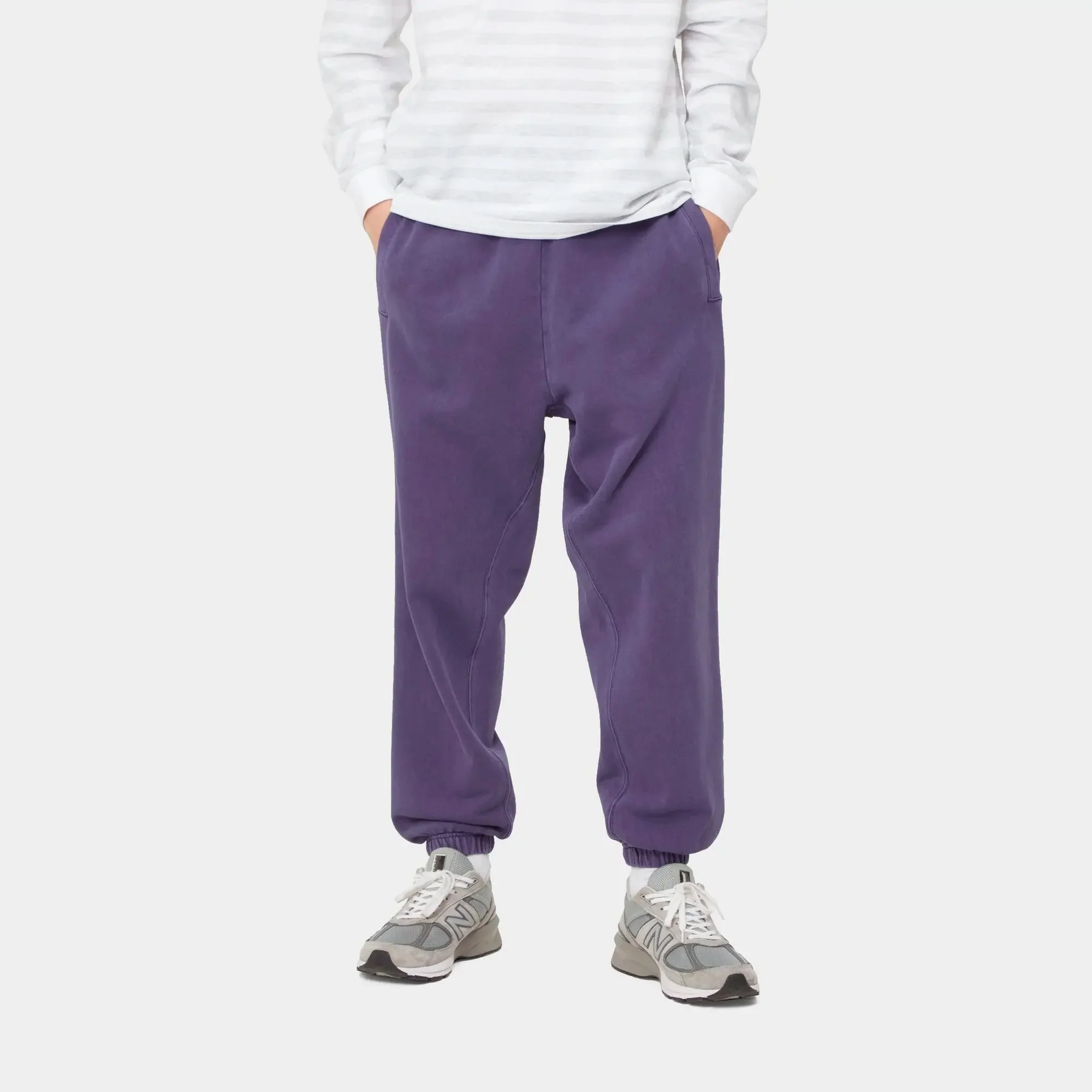 Carhartt WIP Mens Nelson Sweatpants Razzmic - Image 3