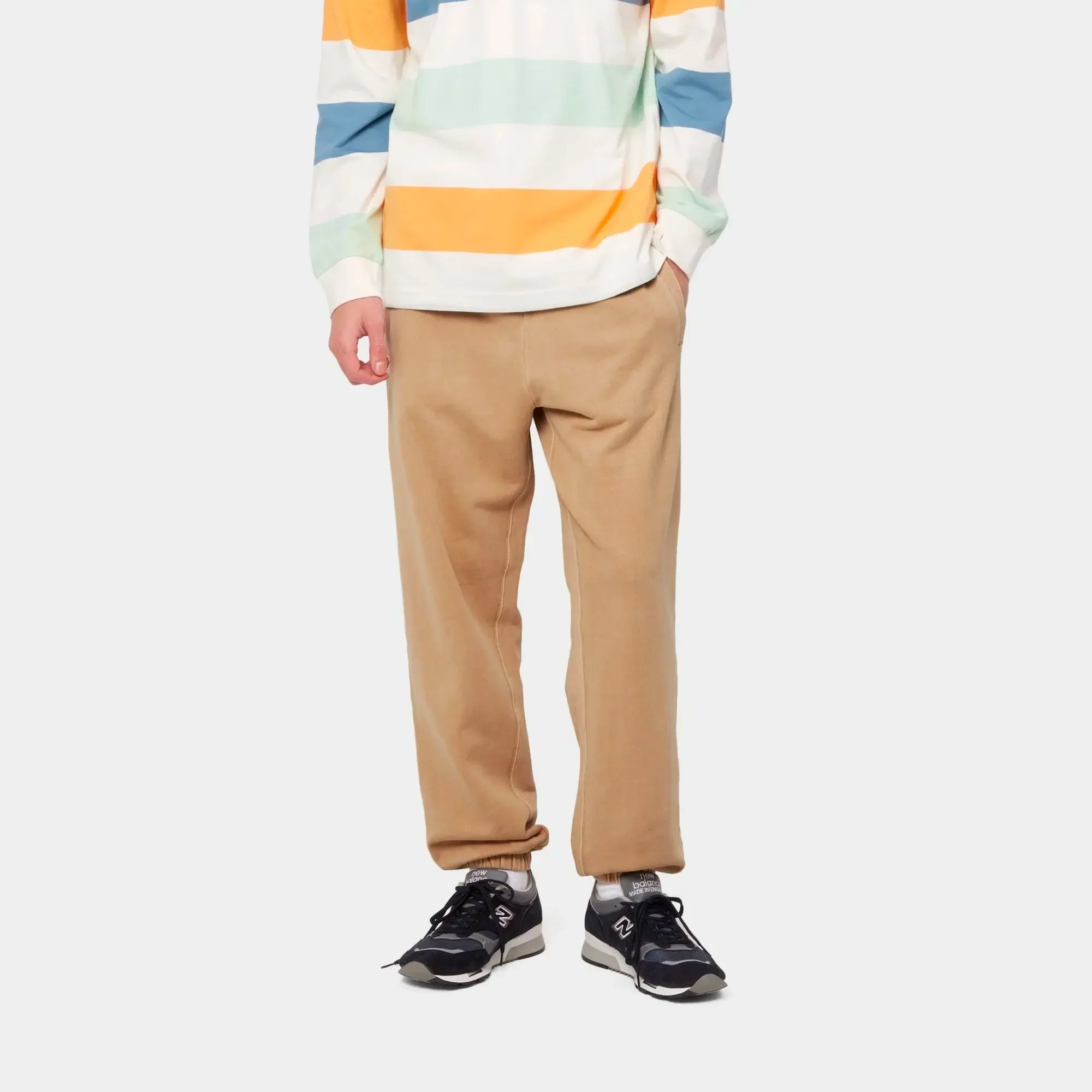 Carhartt WIP Mens Nelson Sweatpants Dusty Brown - Image 2