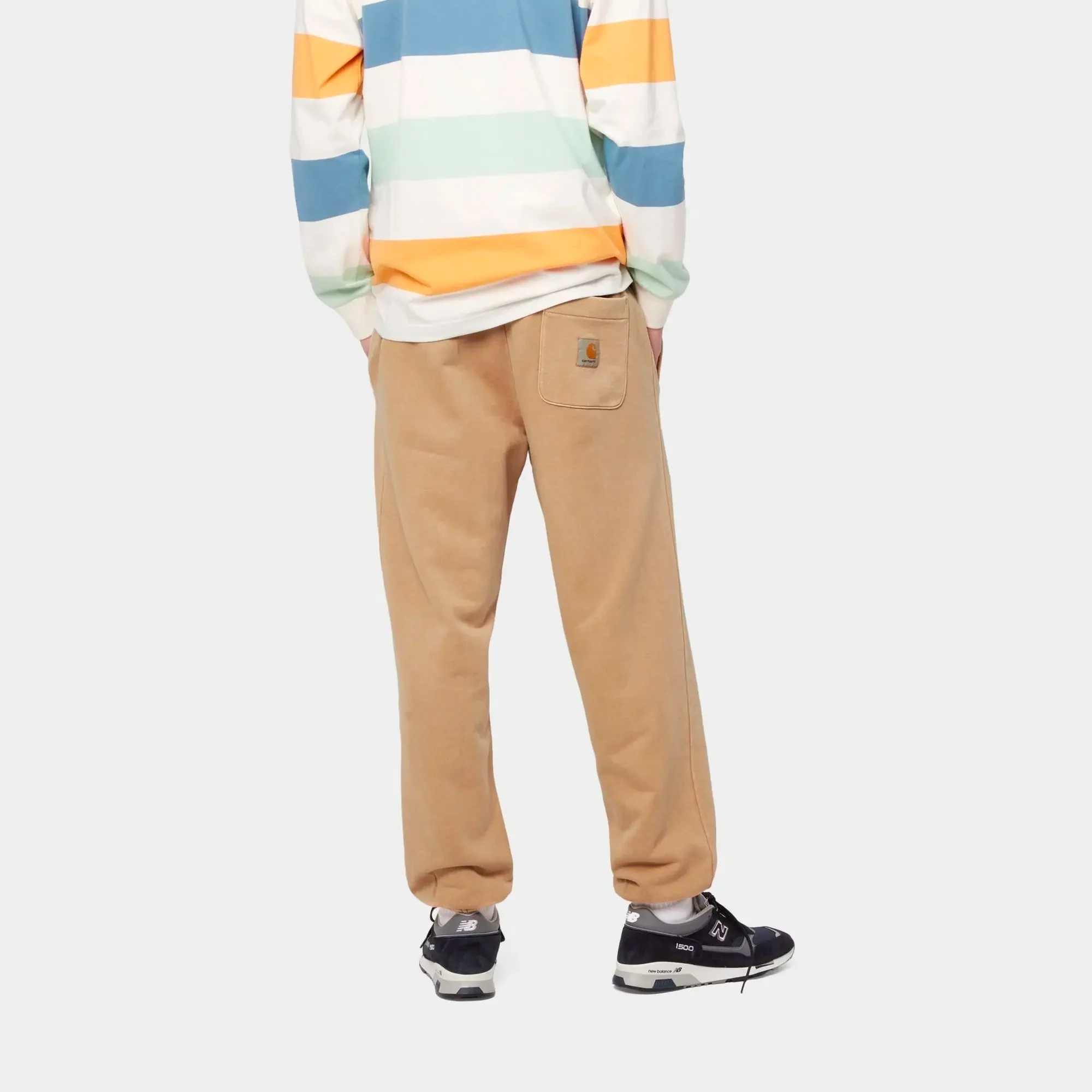 Carhartt WIP Mens Nelson Sweatpants Dusty Brown - Image 3