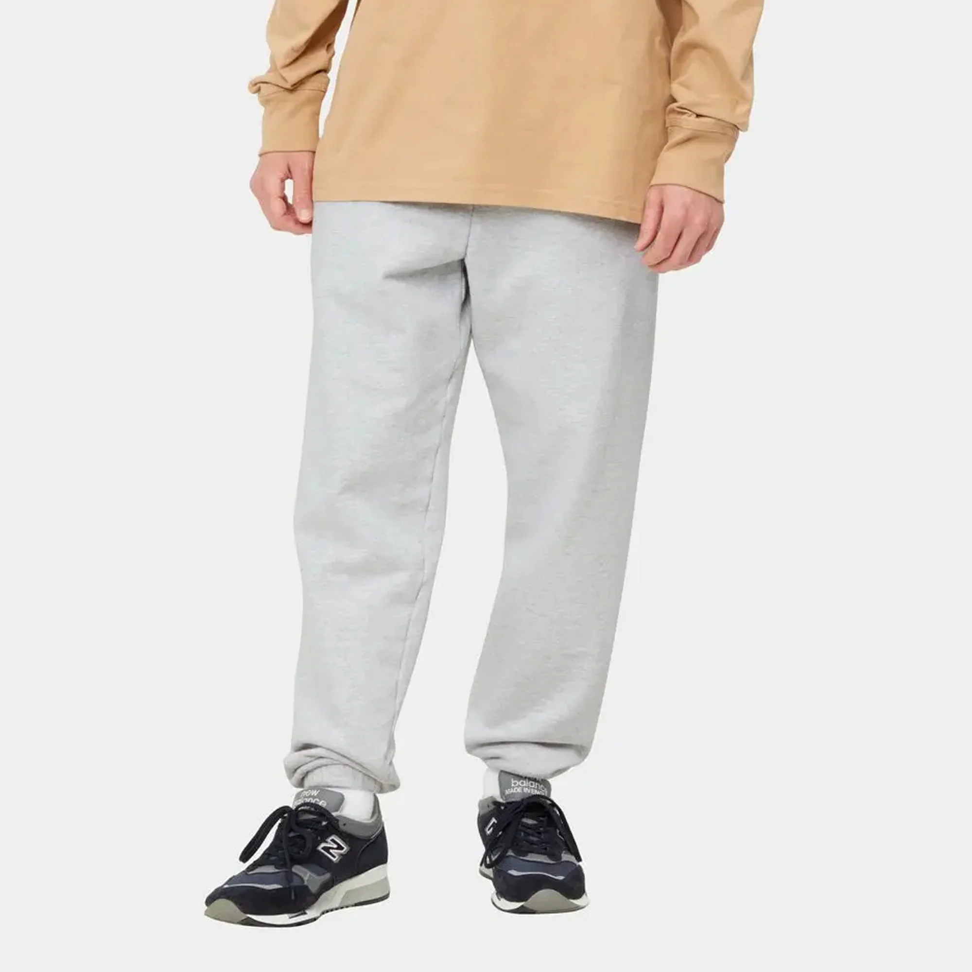 Carhartt WIP Mens Pocket Sweatpants Ash Heather - Image 3