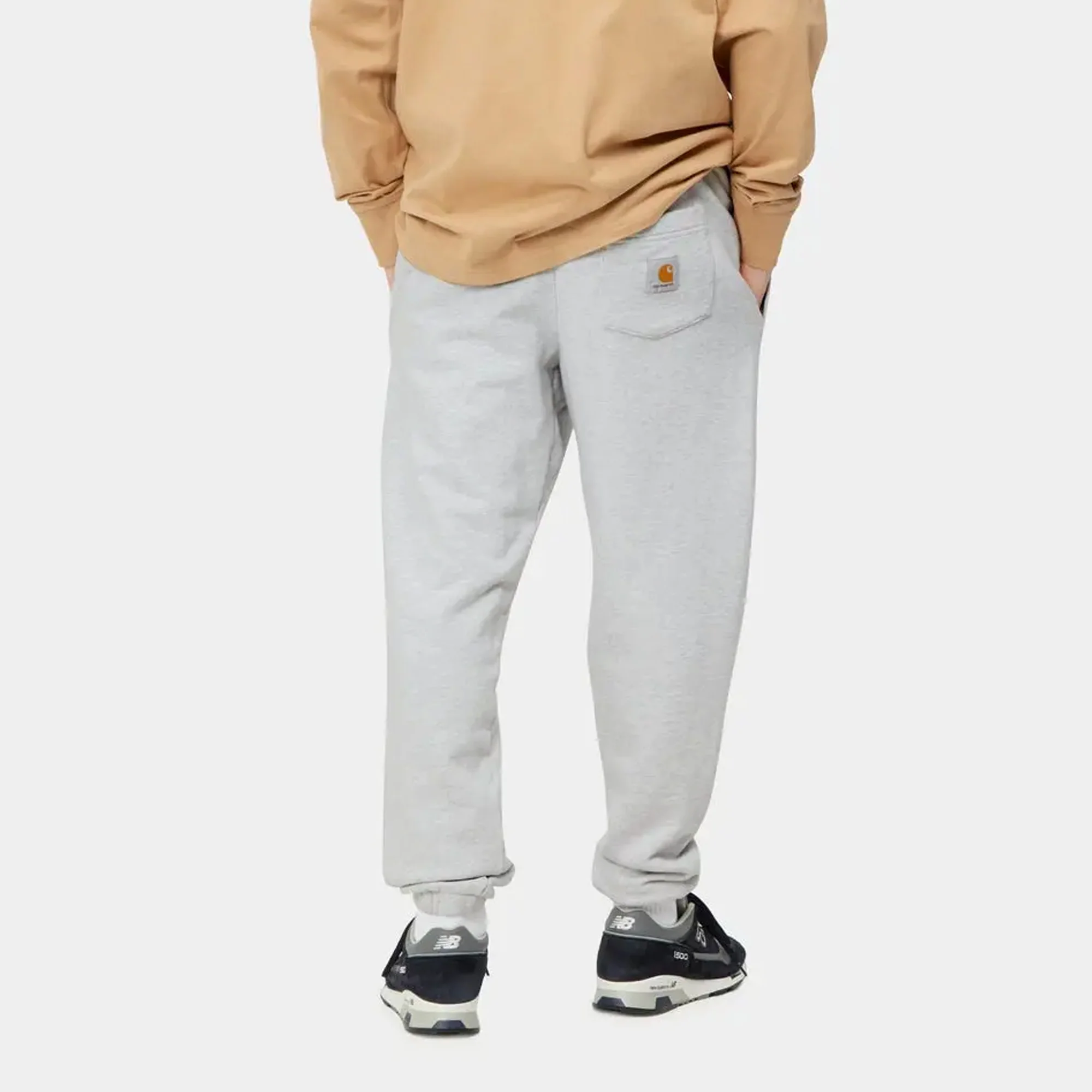 Carhartt WIP Mens Pocket Sweatpants Ash Heather - Image 4