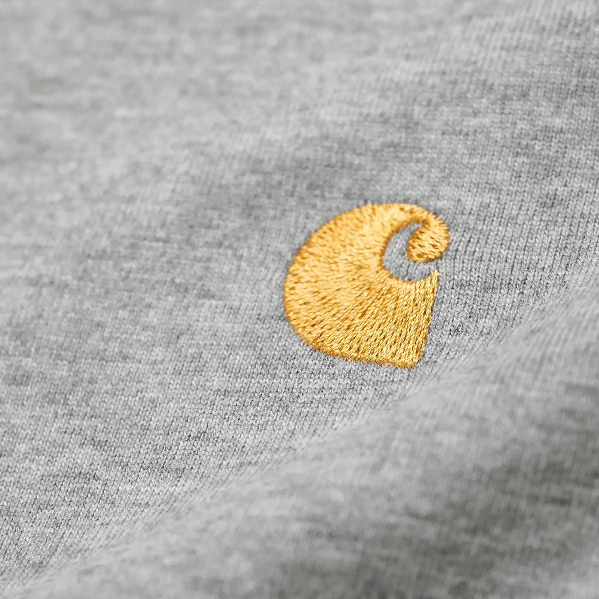 Carhartt WIP Mens S/S Chase Tshirt 'Grey Heather' - Image 4