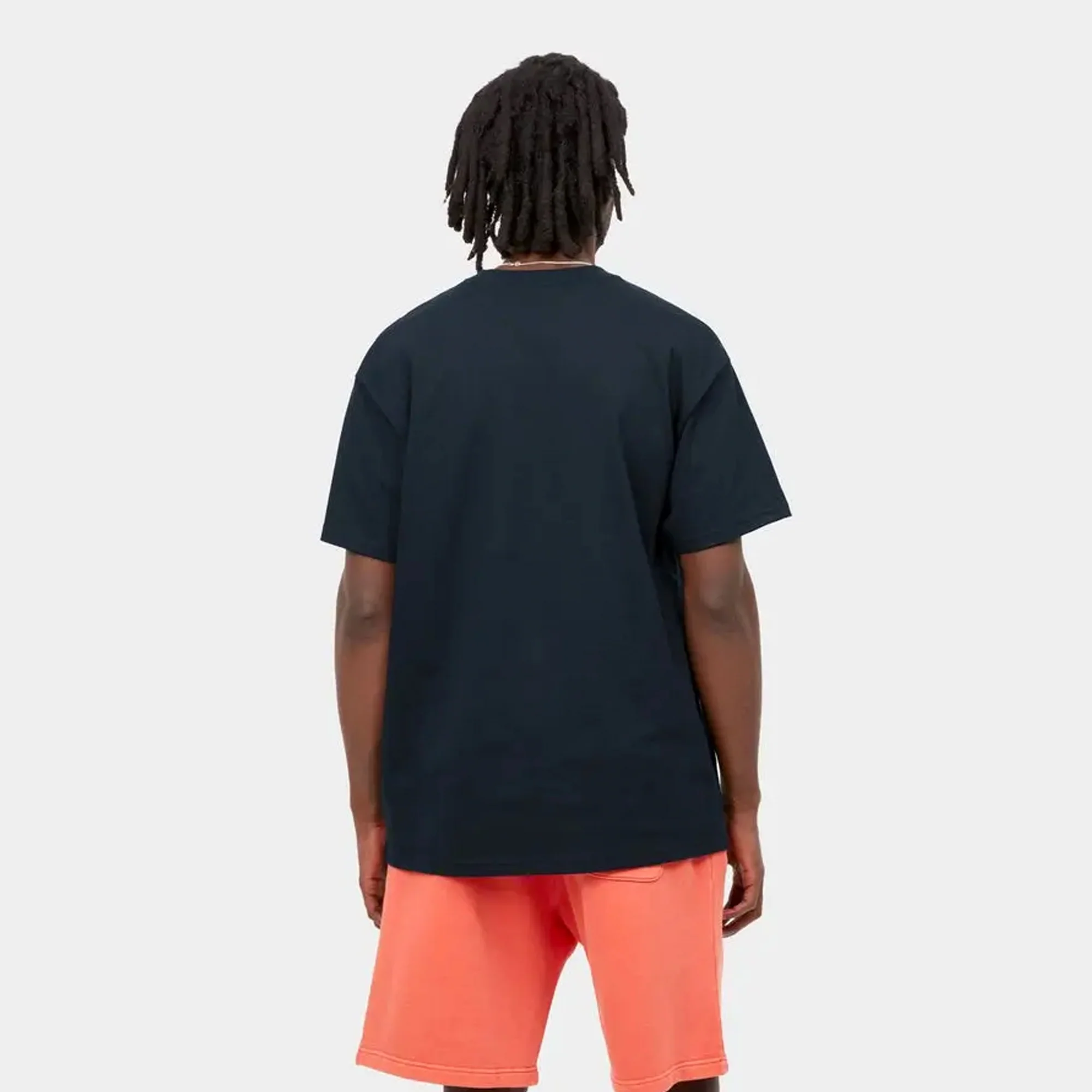 Carhartt WIP Mens Schools Out SS Tee Dark Navy - Image 4