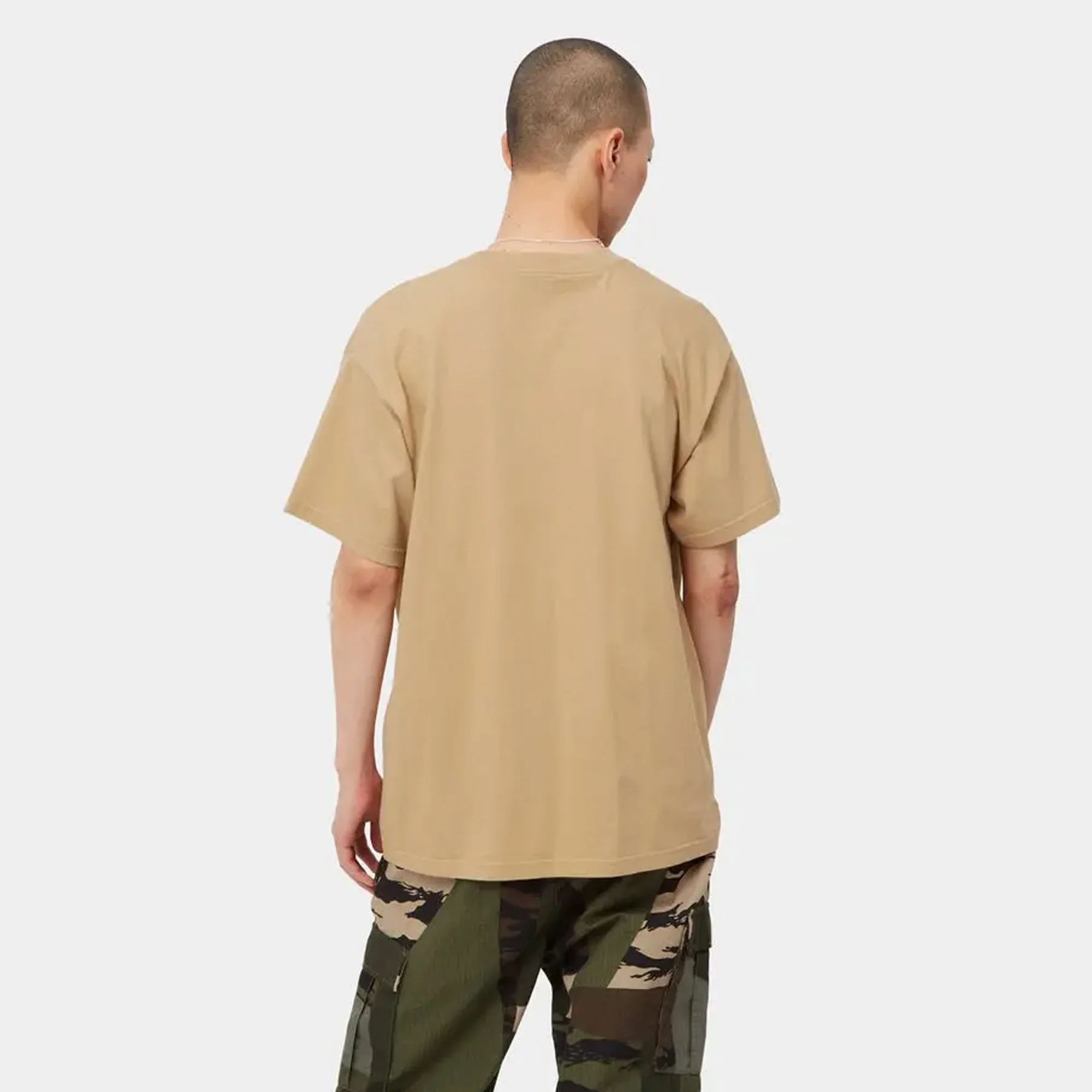 Carhartt WIP Mens Scramble Pocket SS Tee Dusty Brown - Image 4