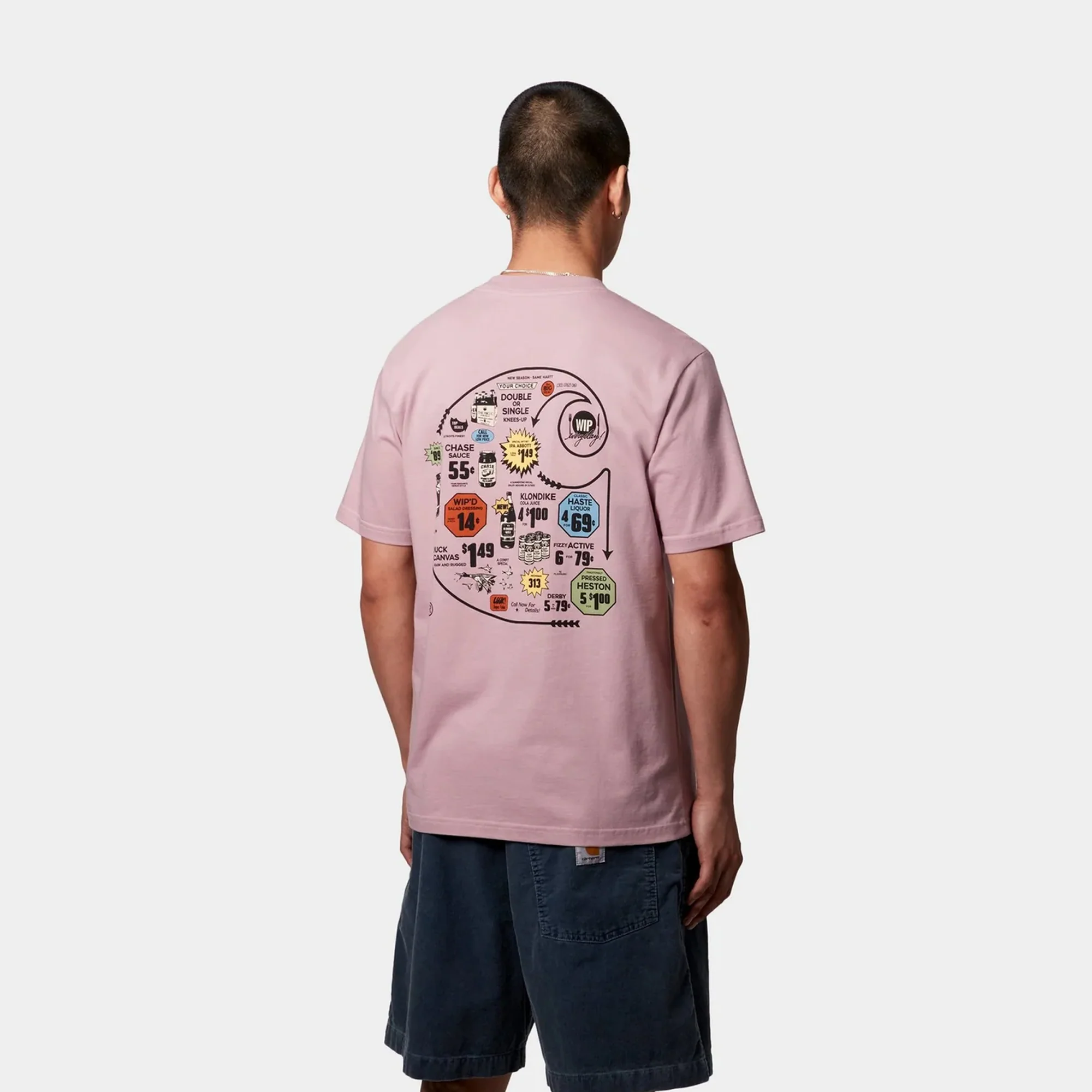 Carhartt WIP Mens SS Catalogue C Logo Tee - Image 2