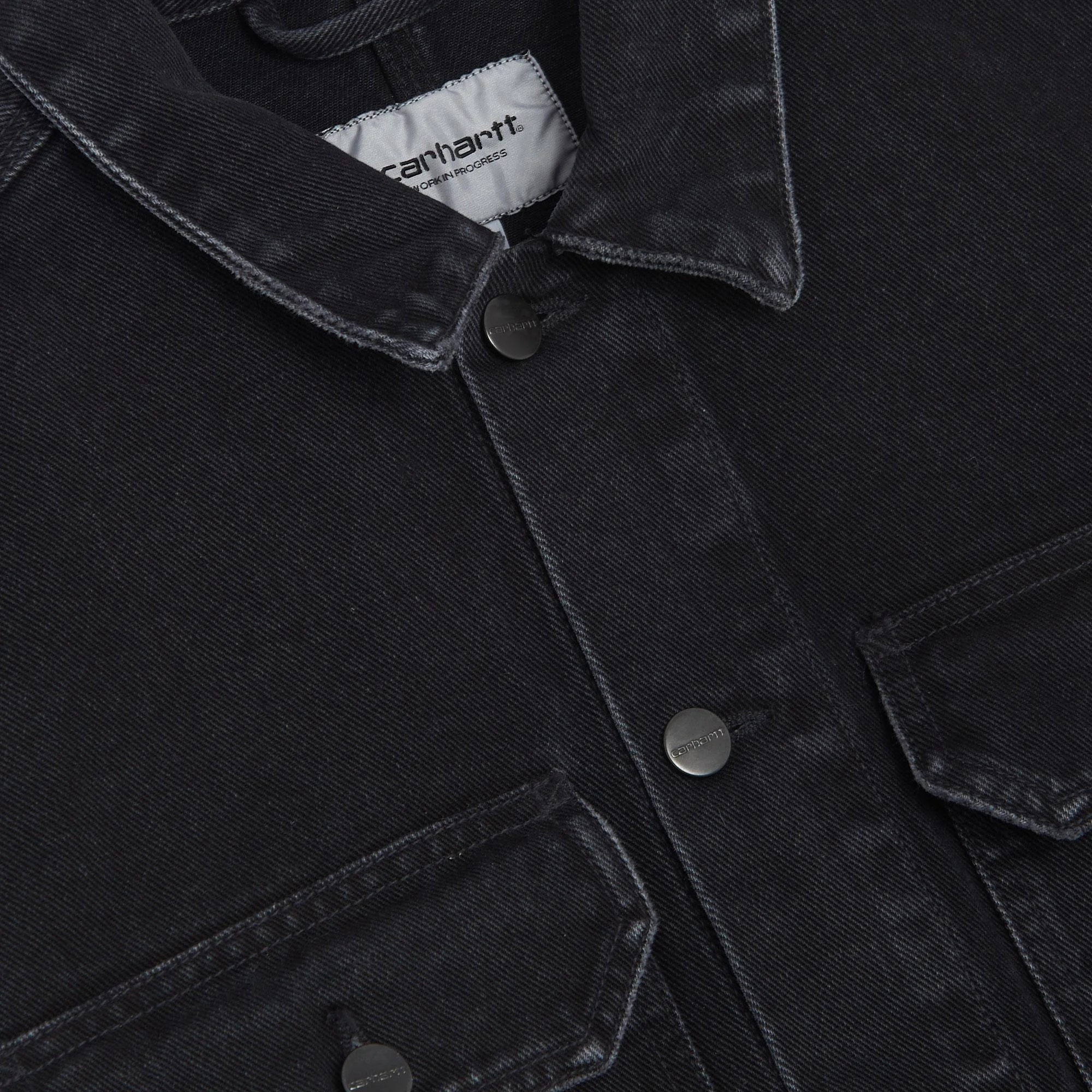 Carhartt WIP Mens Stetson Jacket Black Stone Washed - Image 2
