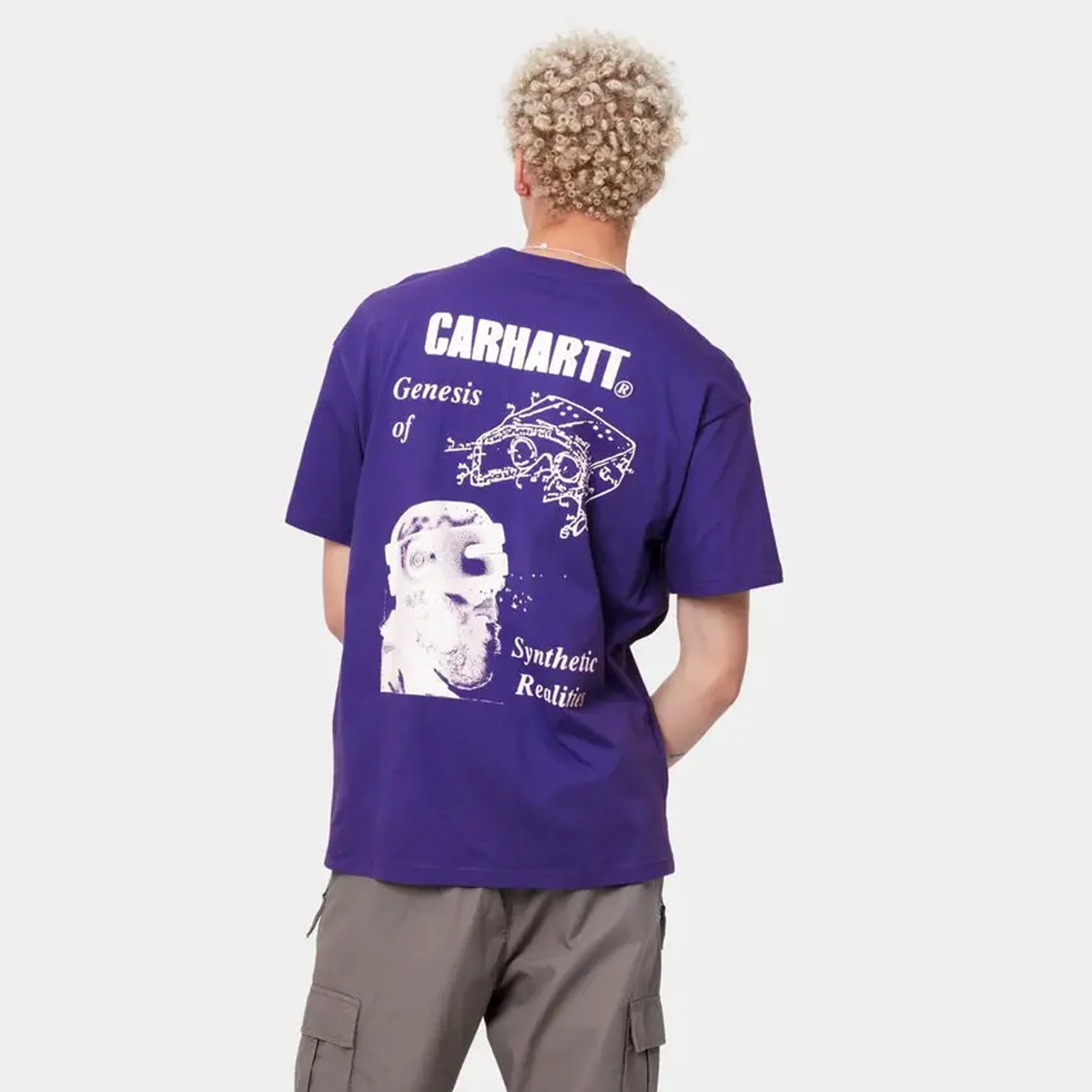Carhartt WIP Mens Synthetic Realities SS Tee Razzmic - Image 4