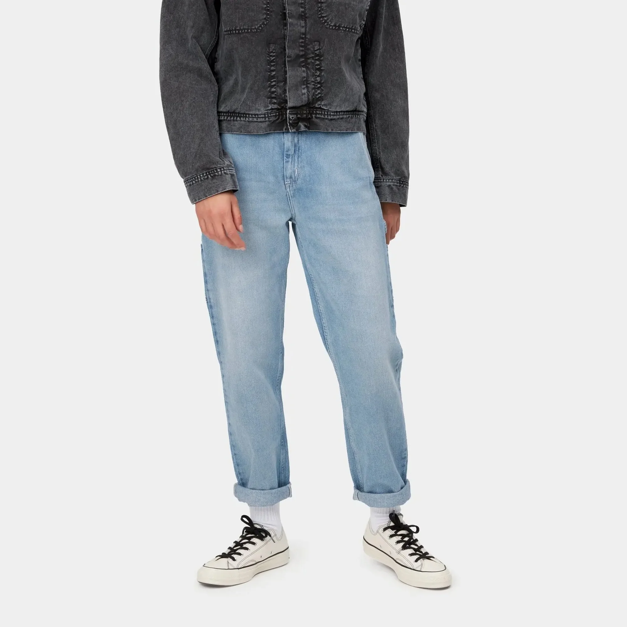 Carhartt Womens Pierce Pant 'Maverick Blue Denim' - Image 3