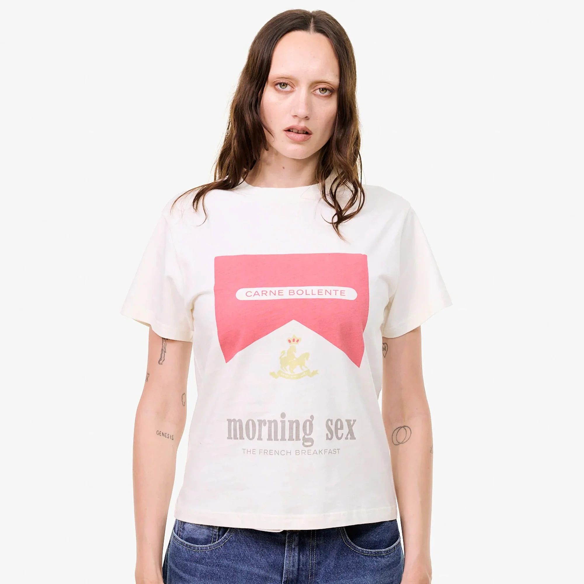 Carne Bollente Mens Breakfast in Bed Tee - Image 2