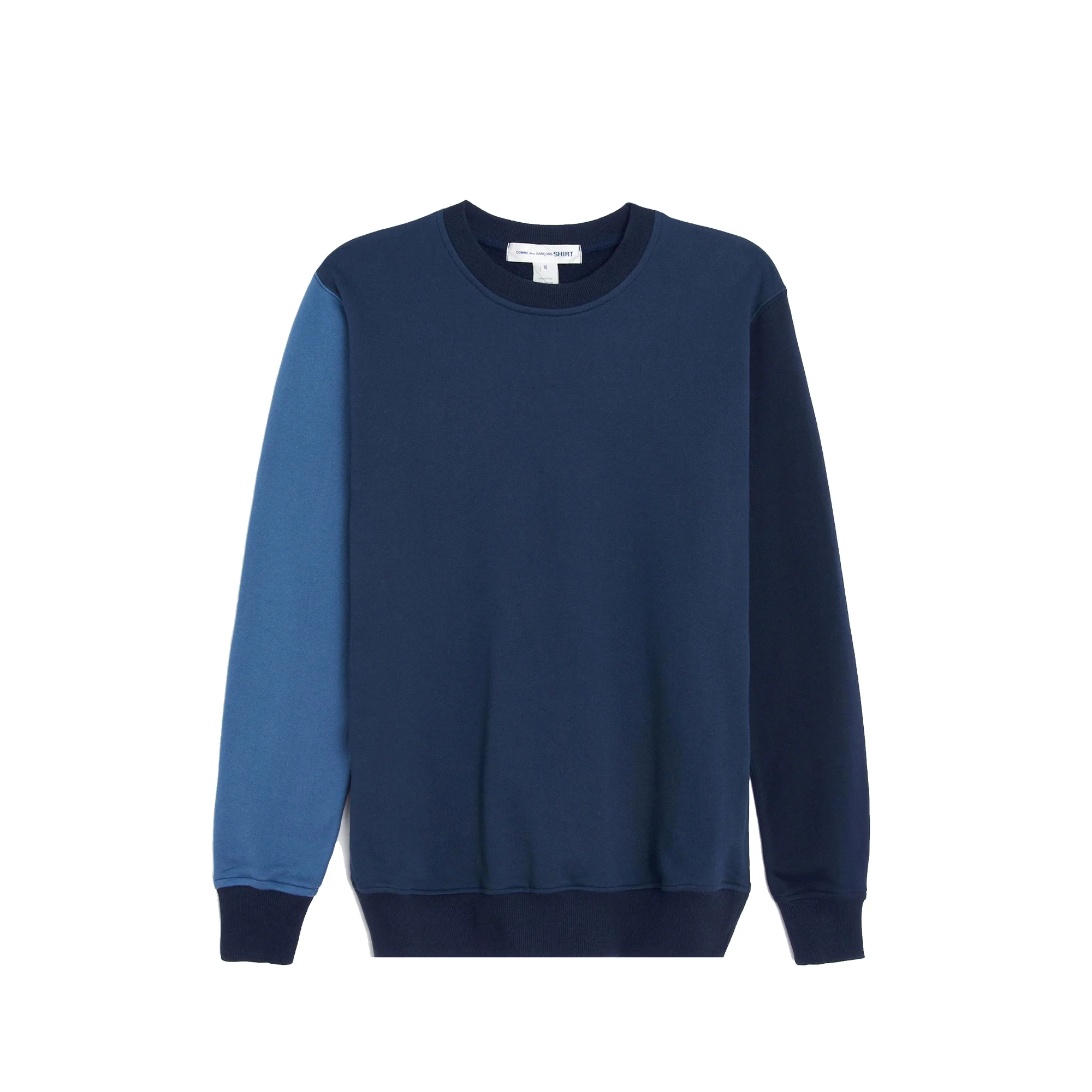 CDG Shirt Mens Patchwork Crew 'Blue Mix'