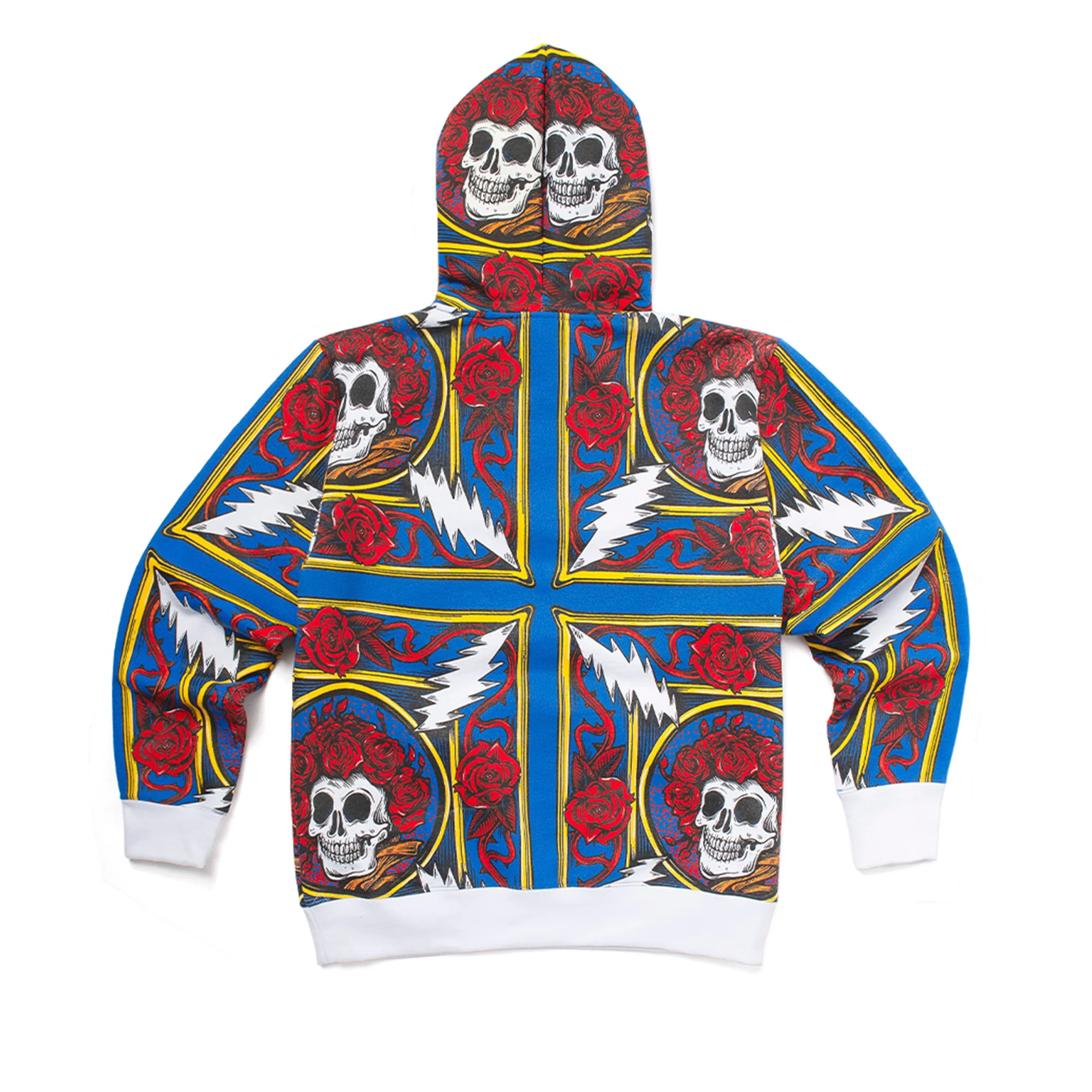 Chinatown Market Mens 'Multi' Border Bandana Hoodie - Image 2