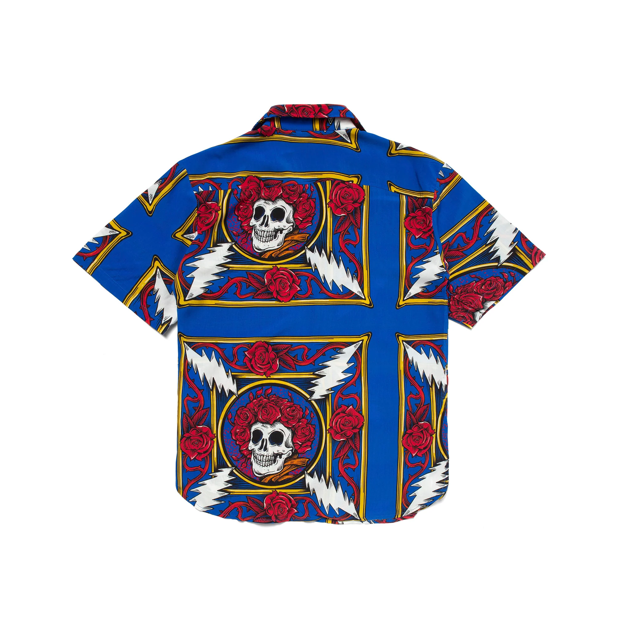 Chinatown Market Mens 'Multi' Border Bandana SS Button Up Shirt - Image 2