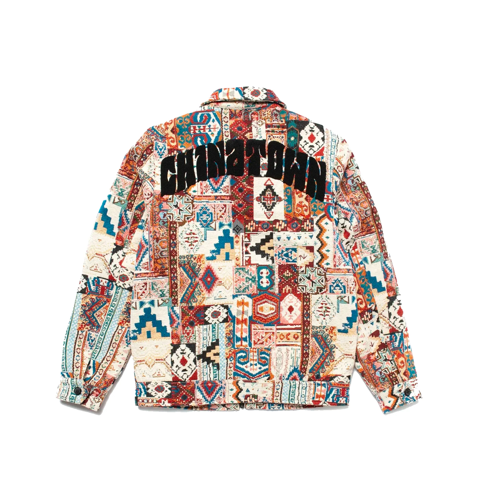 Chinatown Market Mens Patchwork jacket - Image 2