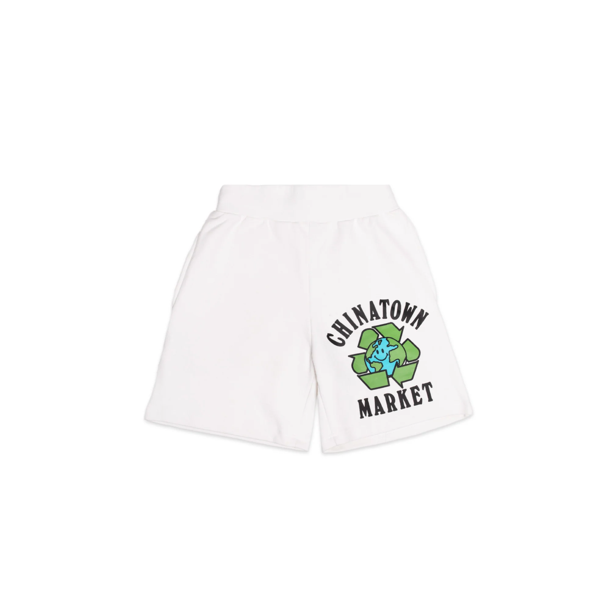 Chinatown Market Mens Recycle Global Sweatshorts 'Cream'