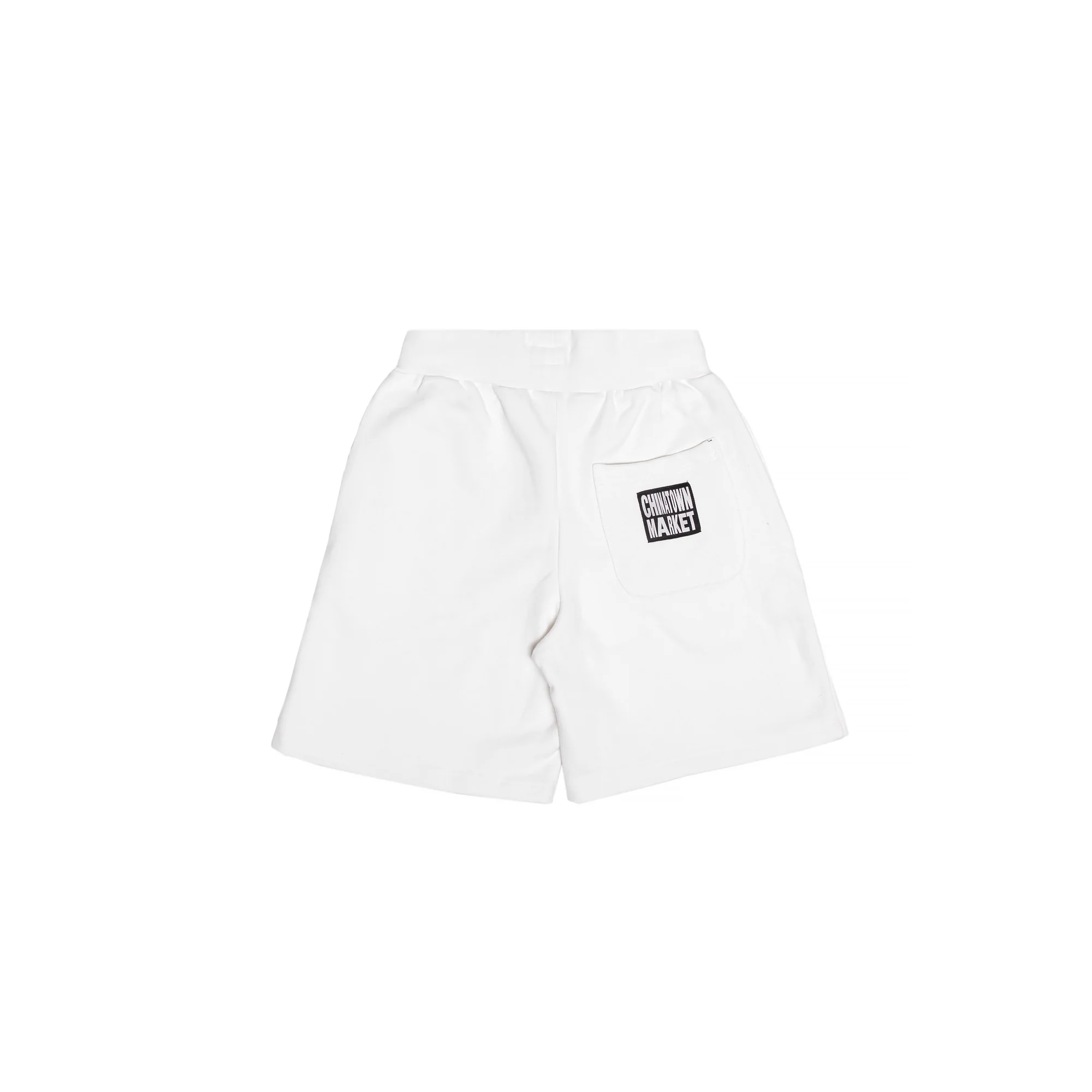 Chinatown Market Mens Recycle Global Sweatshorts 'Cream' - Image 2