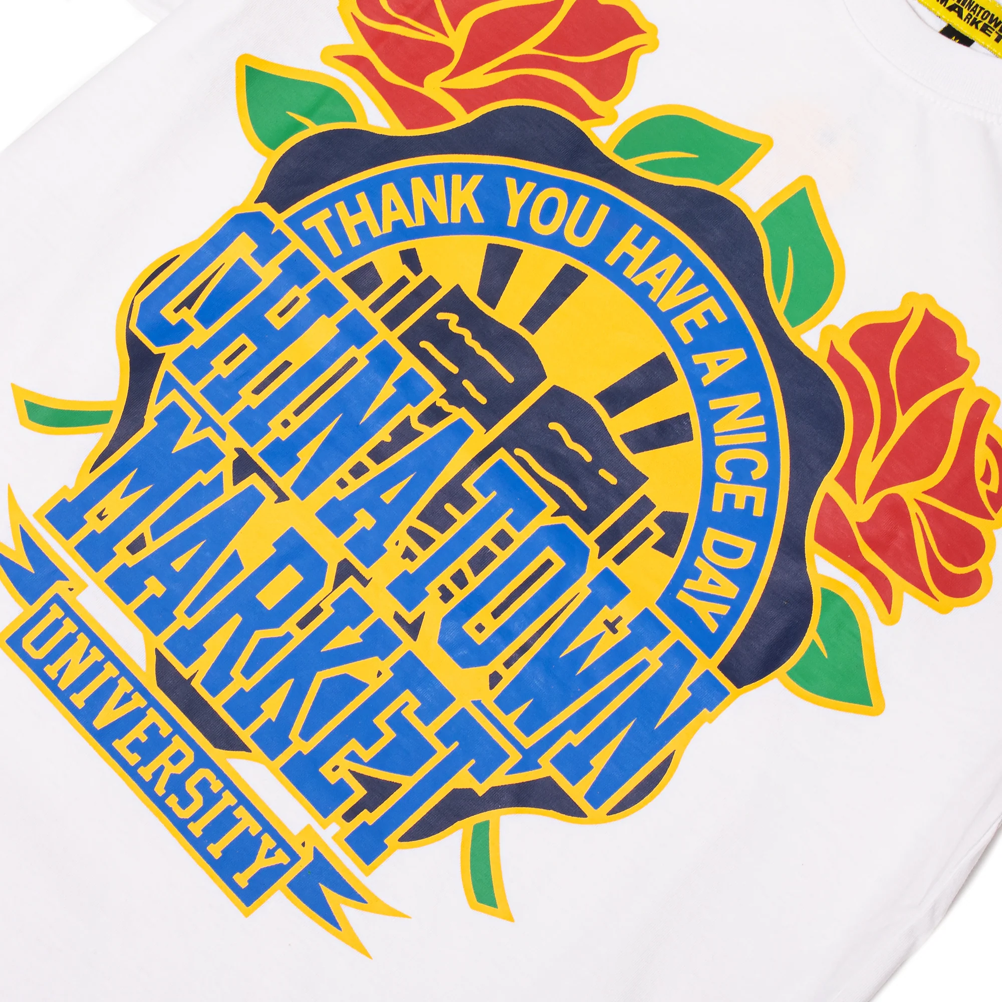Chinatown Market Mens Rose Garden T-Shirt - Image 2