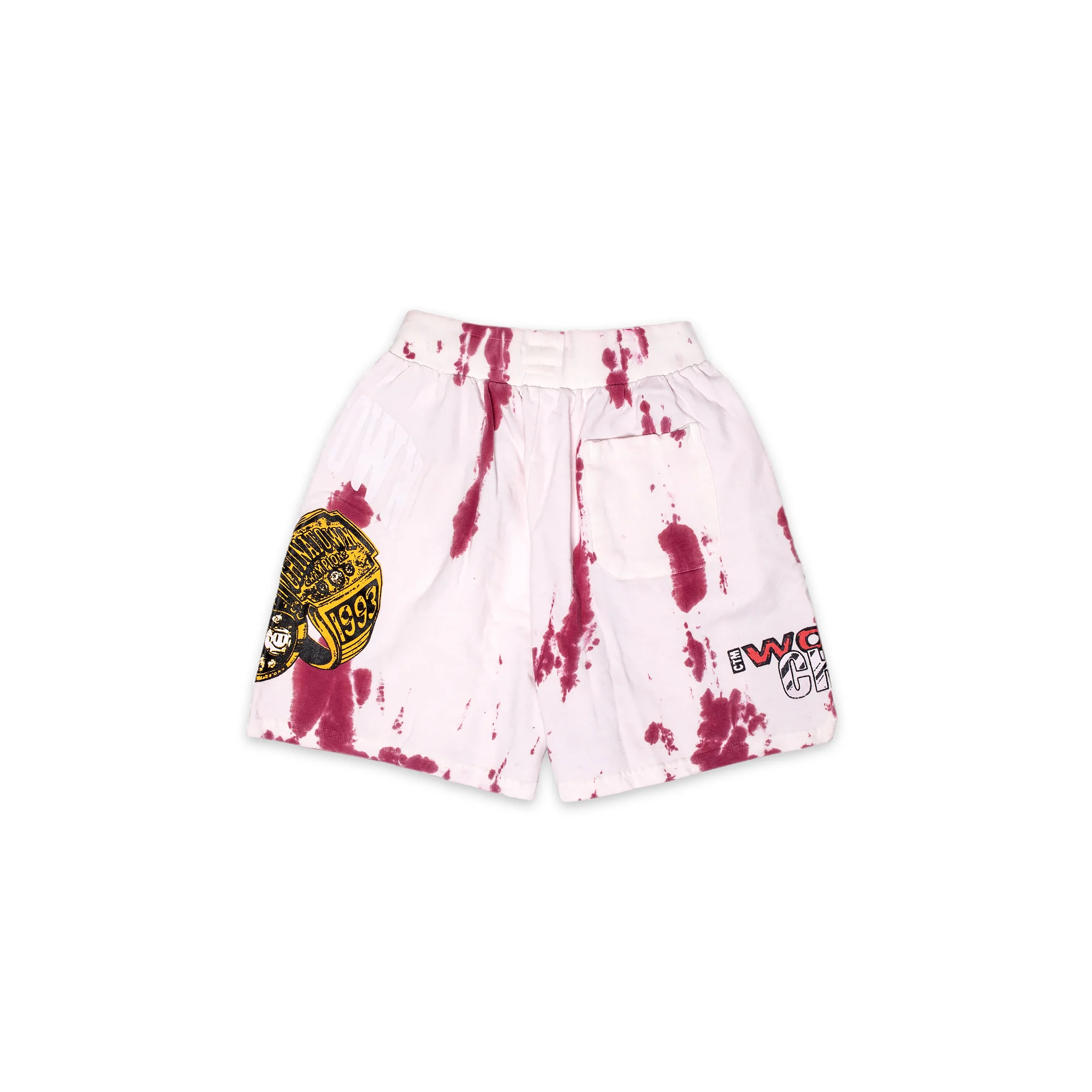 Chinatown Market Mens Smiley Champion 3 Rings Tie-Dye Sweatshorts - Image 2