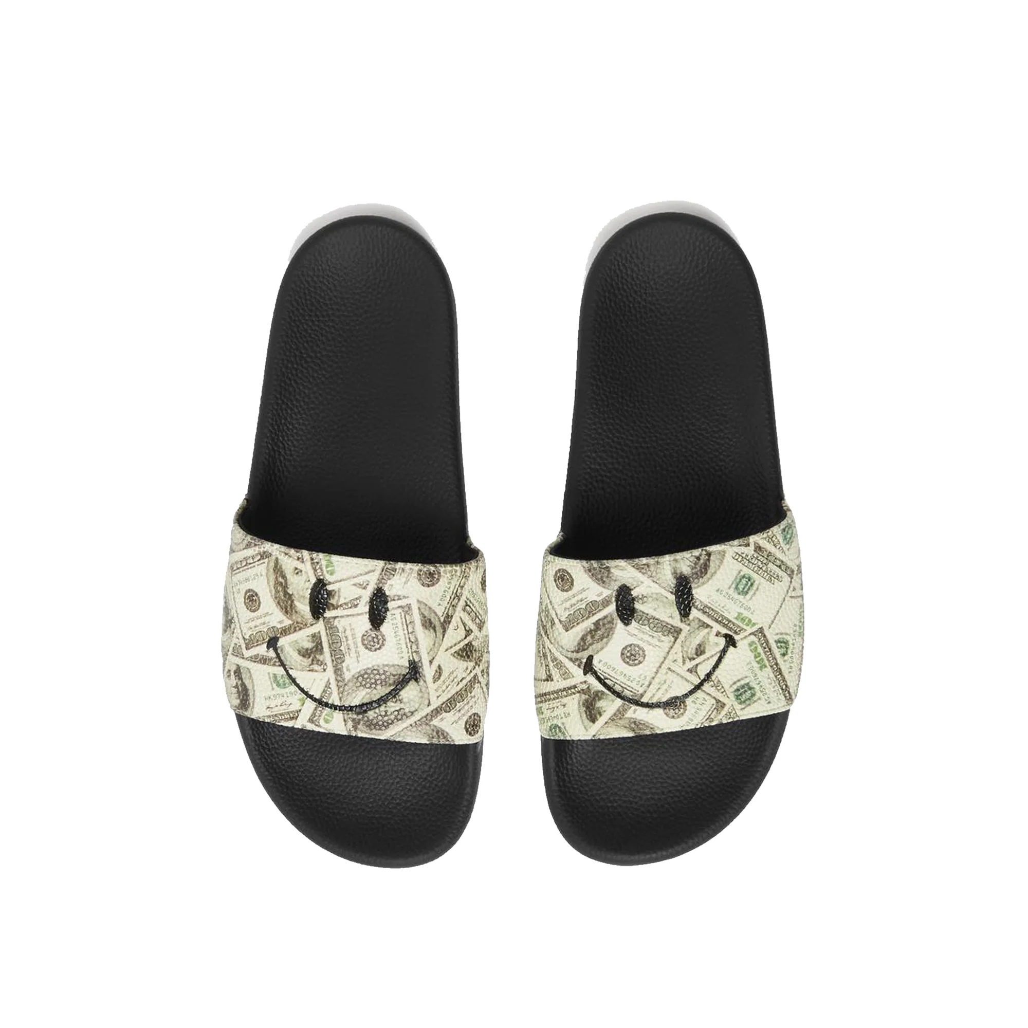 Chinatown Market Mens Smiley Money Slides 'Black'