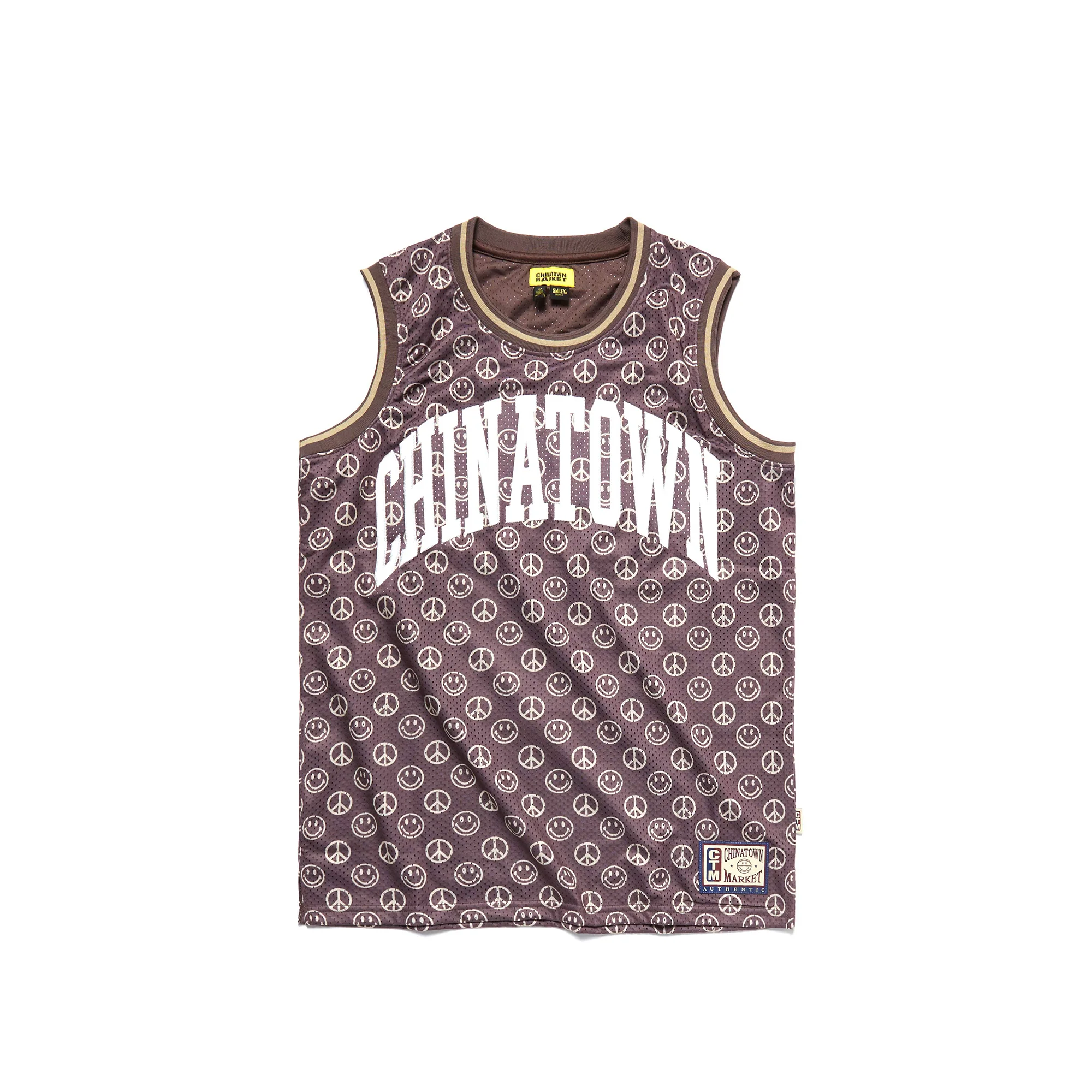 Chinatown Market Mens Smiley Cabana Basketball Jersey