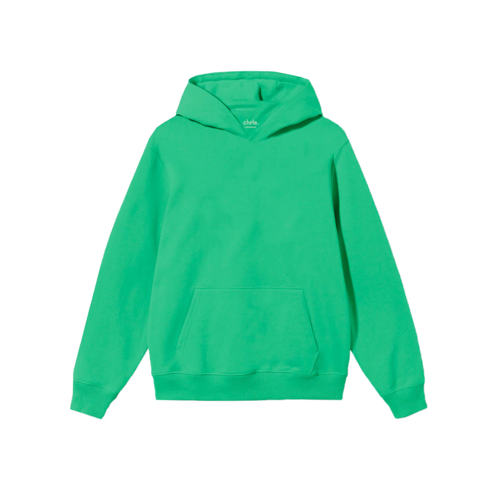 Chrle. Mens Heavyweight Essential Hoodie Sewer Green