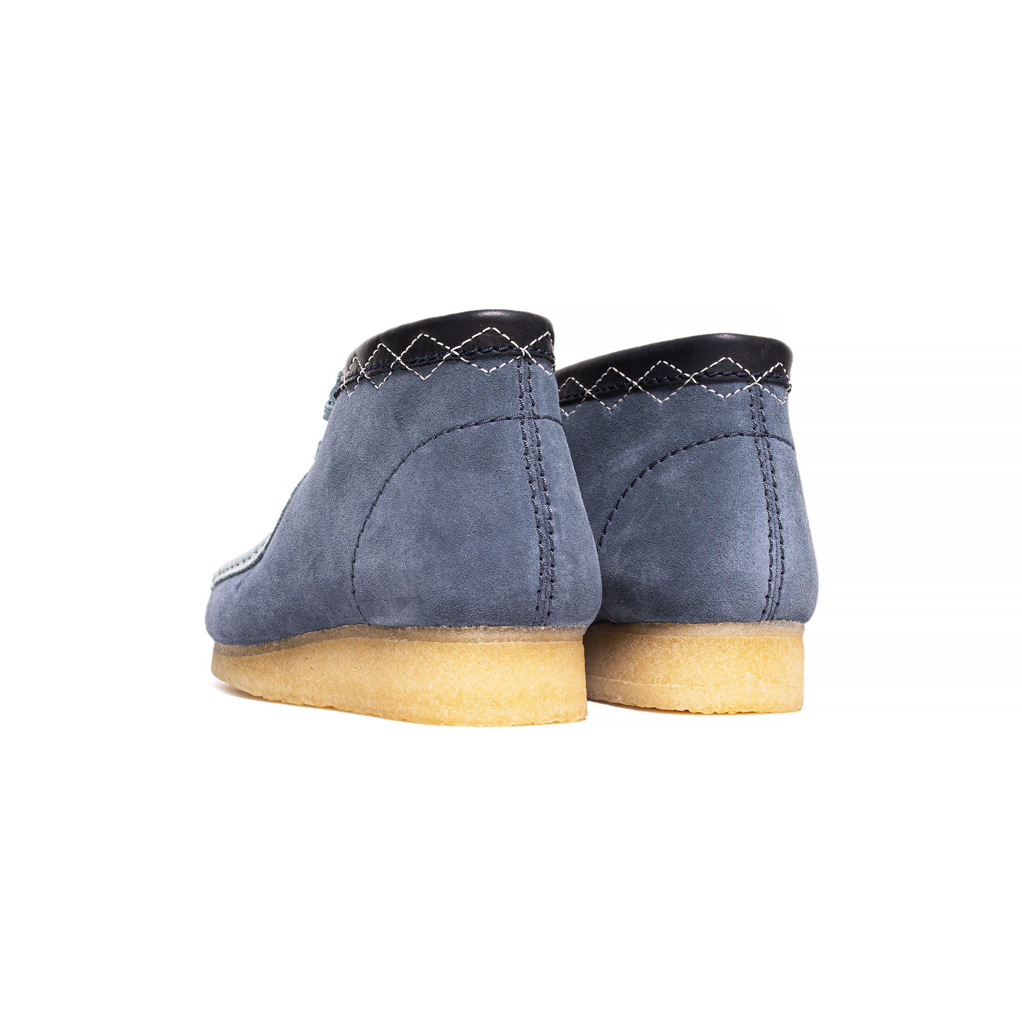 Clarks Mens Stitch Pack Wallabee Boots 'Blue' - Image 3
