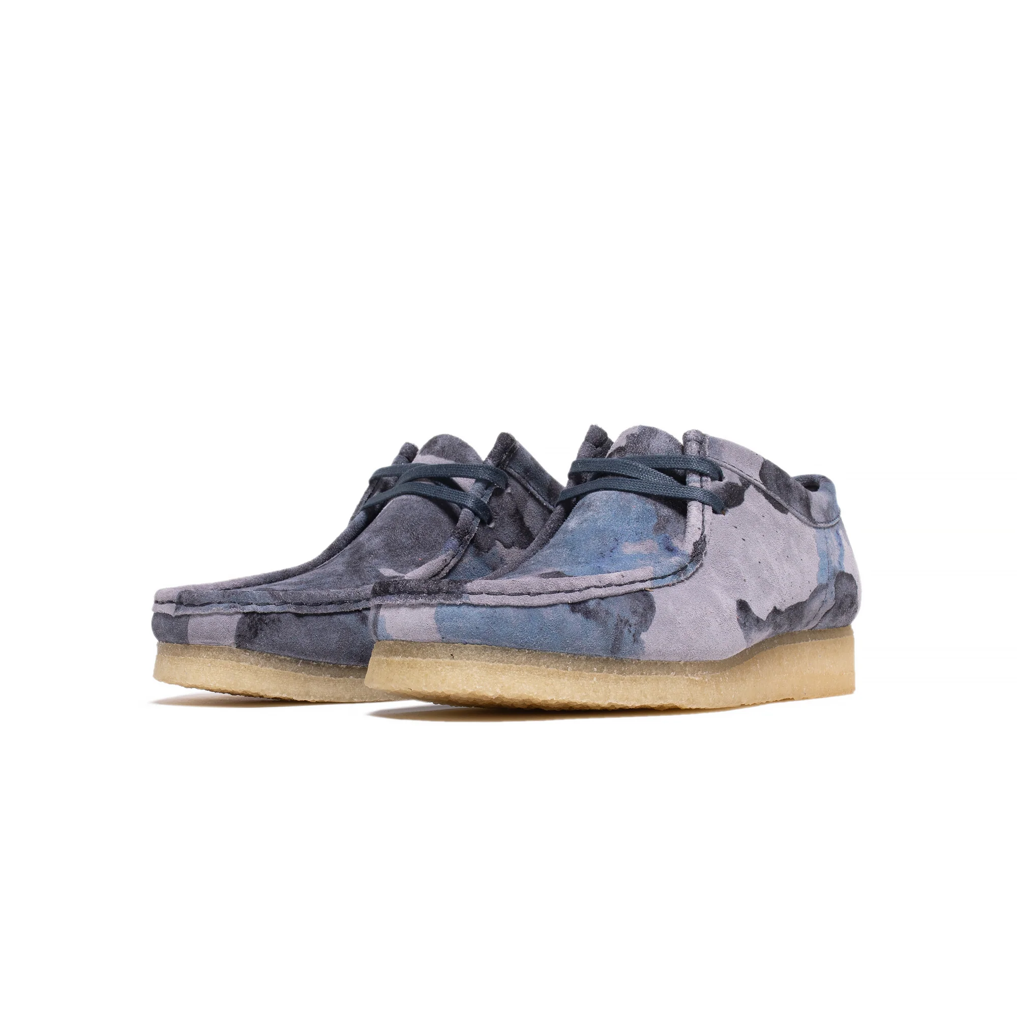 Clarks Mens Blue Camo Shoes - Image 2