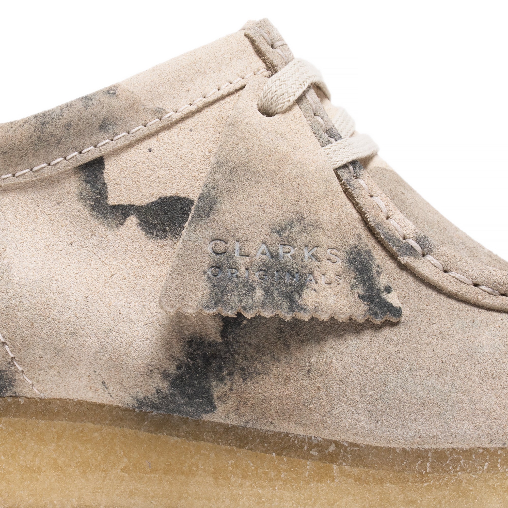 Clarks Mens Off White Camo Shoes - Image 4