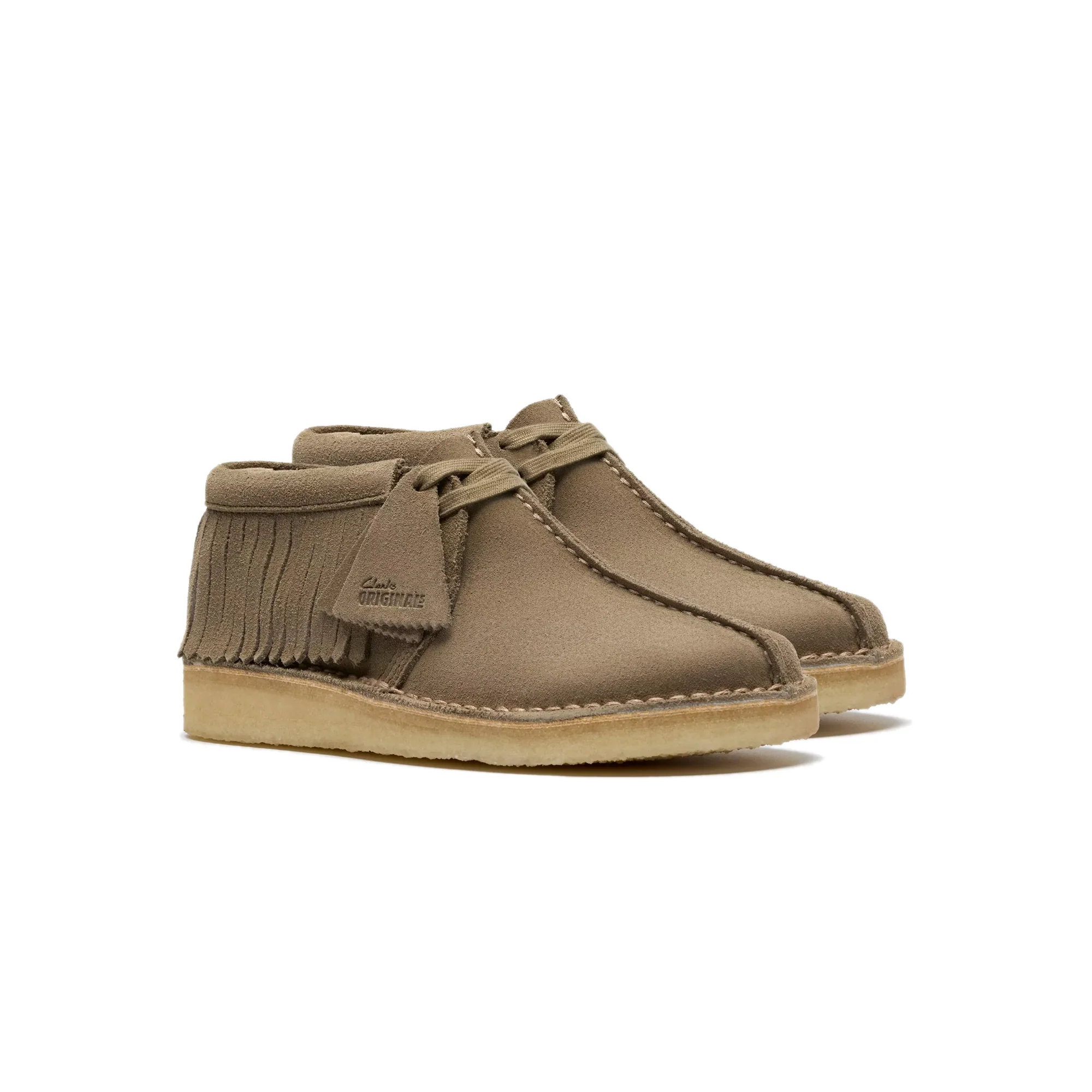 Clarks Womens Trek Fringe Shoes - Image 2