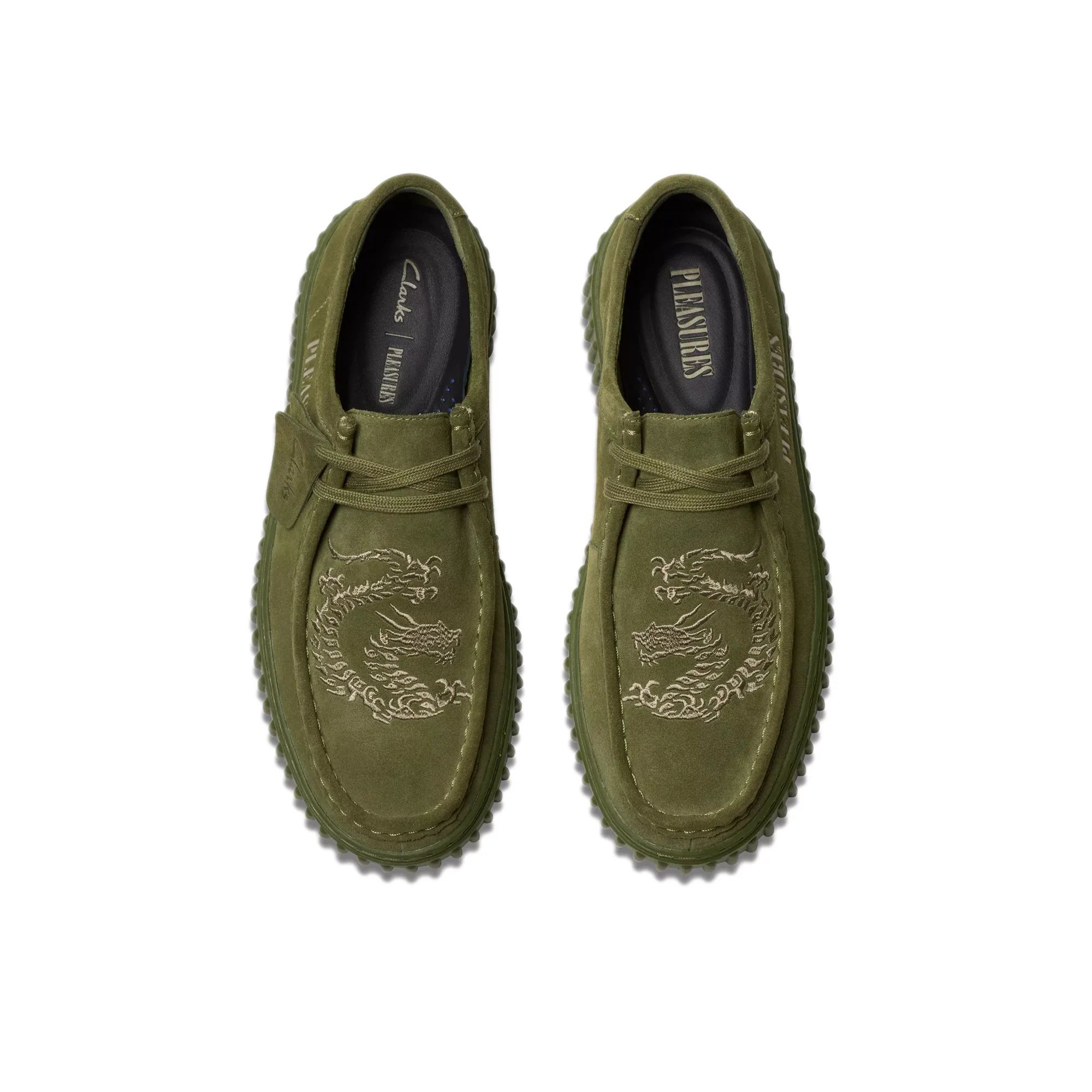 Clarks x Pleasures Mens Torhill Lo Suede Shoes - Image 4