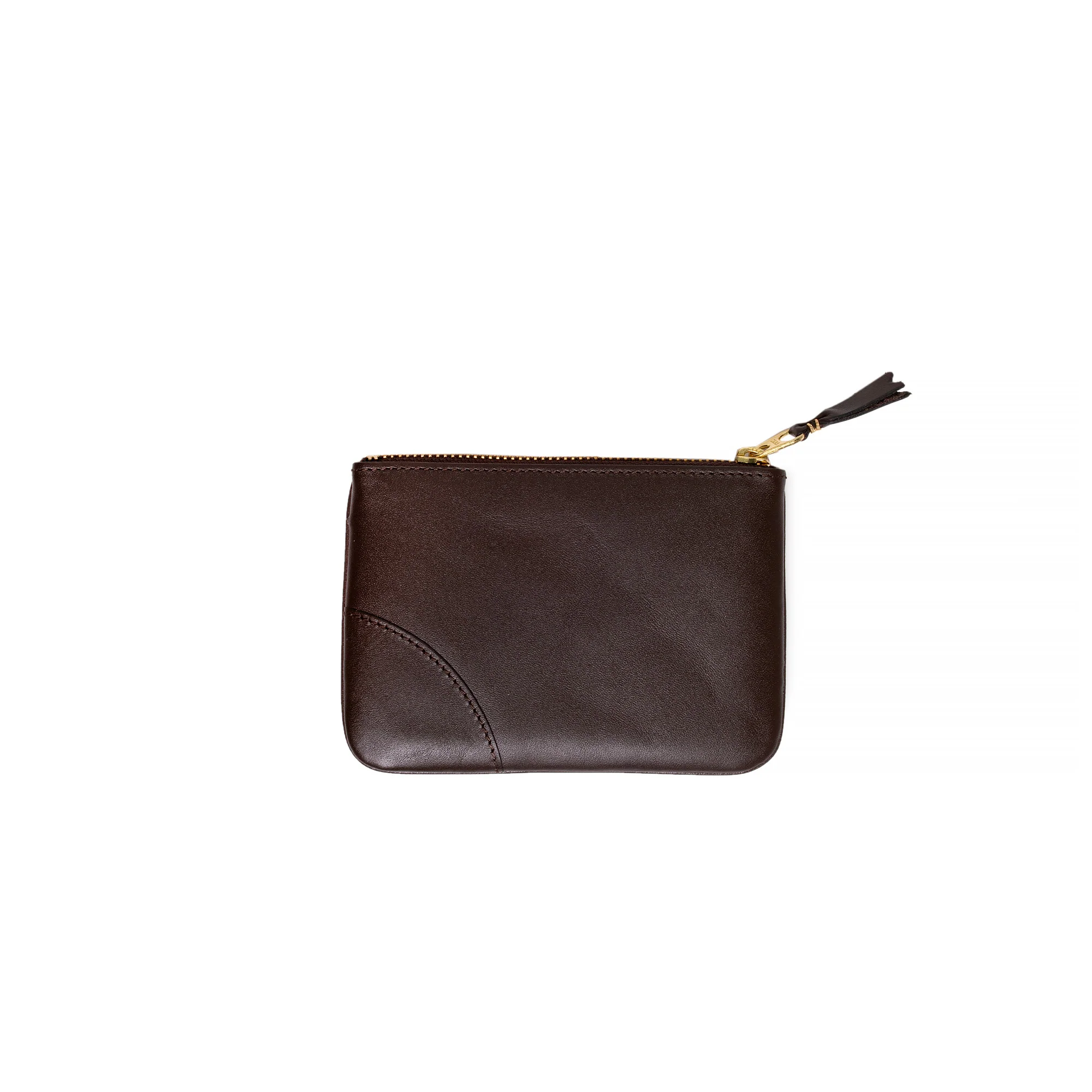 Comme Des Garcon Wallet: Classic Leather Line Coin Purse in Brown - Image 2