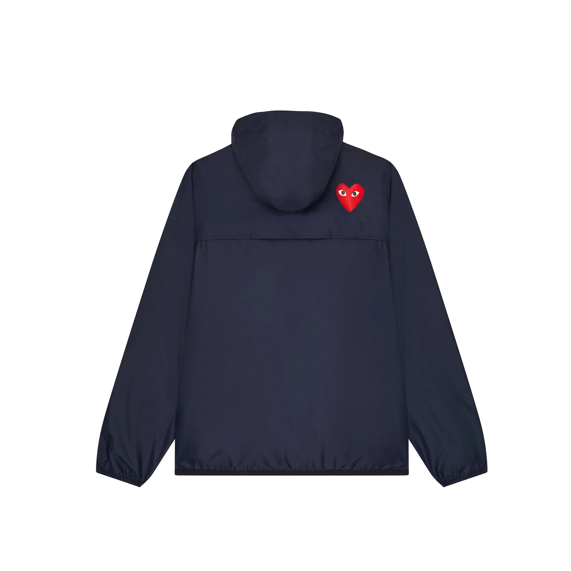 Comme Des Garcon X K-Way Full Zip Hoodie Navy - Image 2