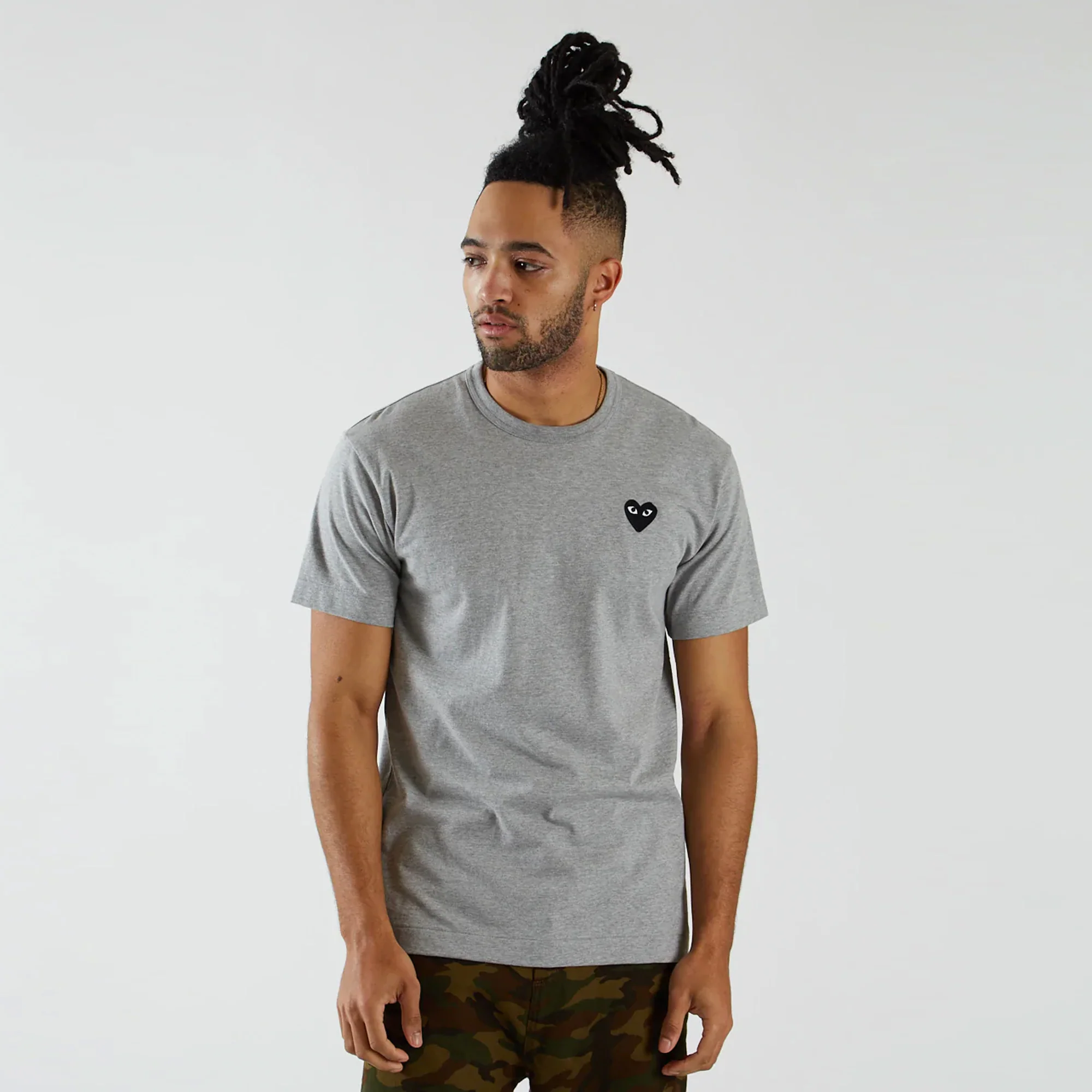 Comme des Garcons PLAY Mens Black Heart Tee - Image 2